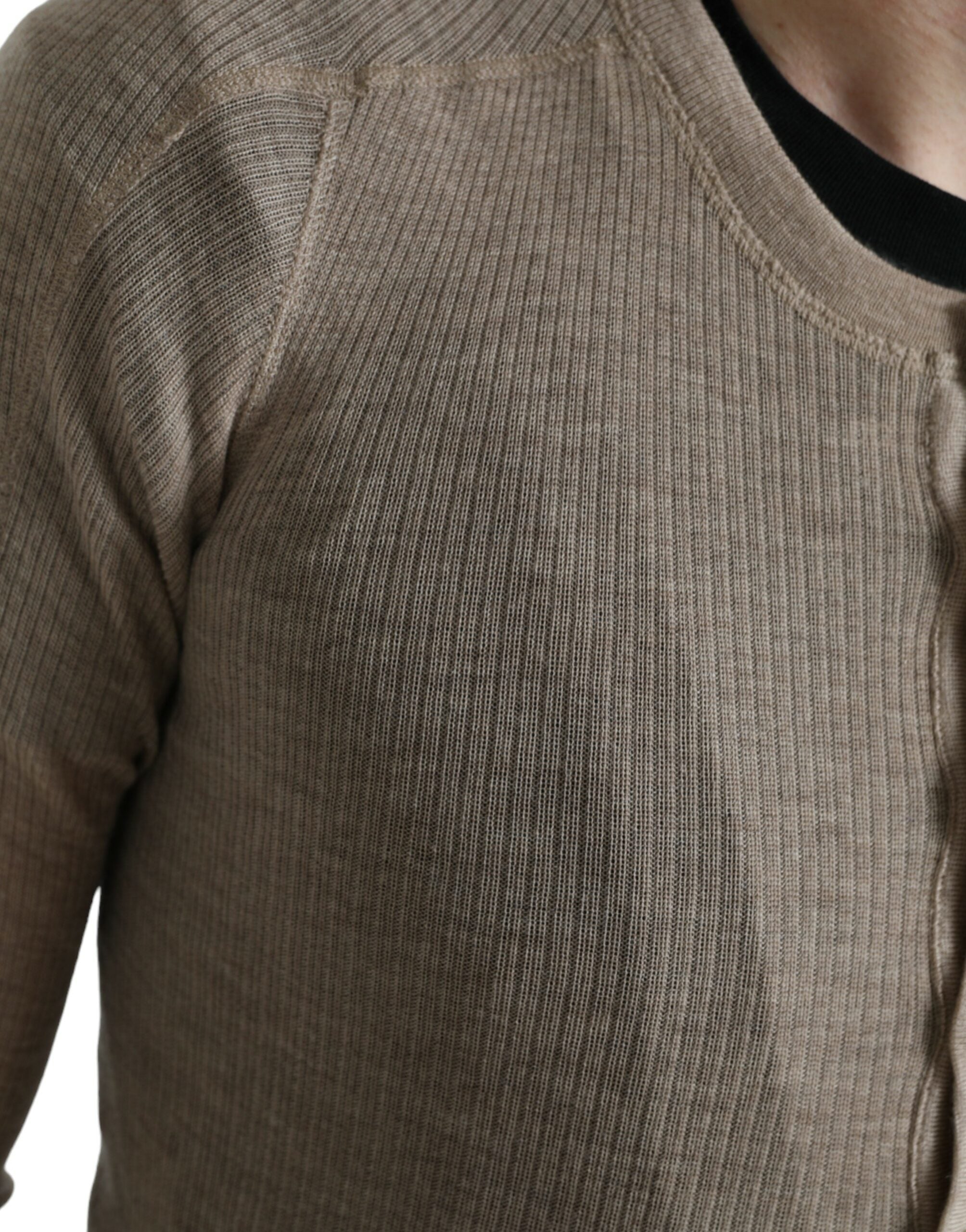 Pull Dolce & Gabbana Henley beige