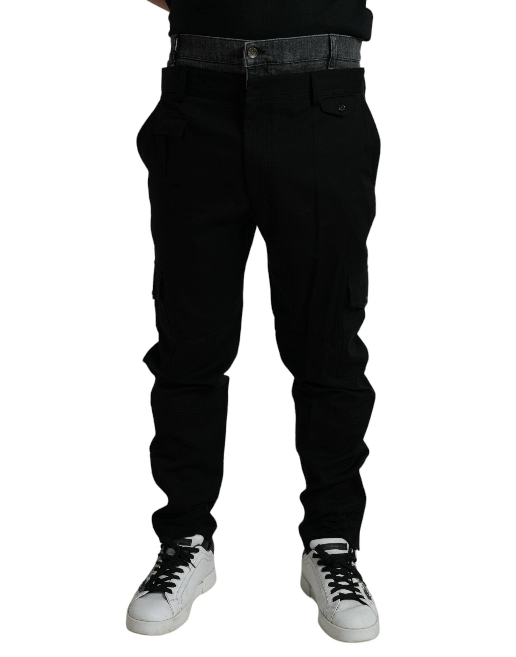 Jean DOLCE & GABBANA Jogger noir gris