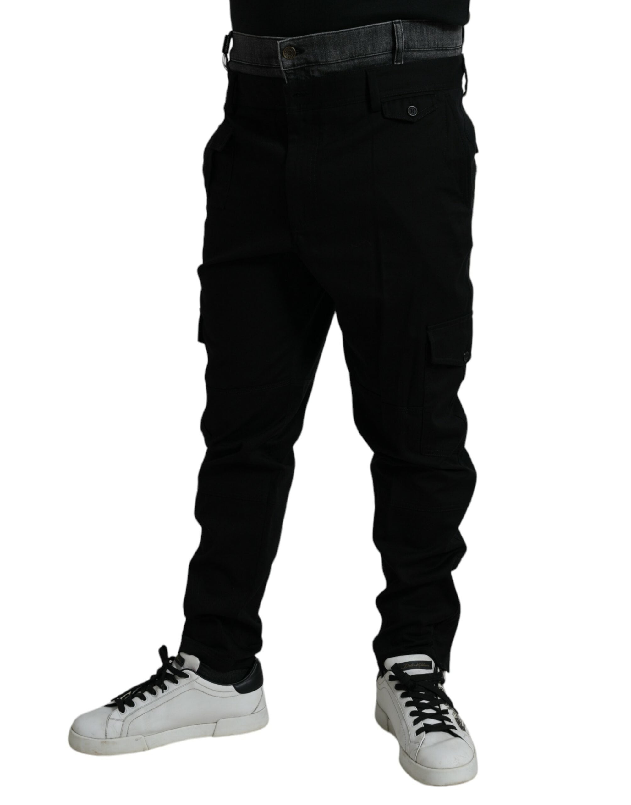Jean DOLCE & GABBANA Jogger noir gris