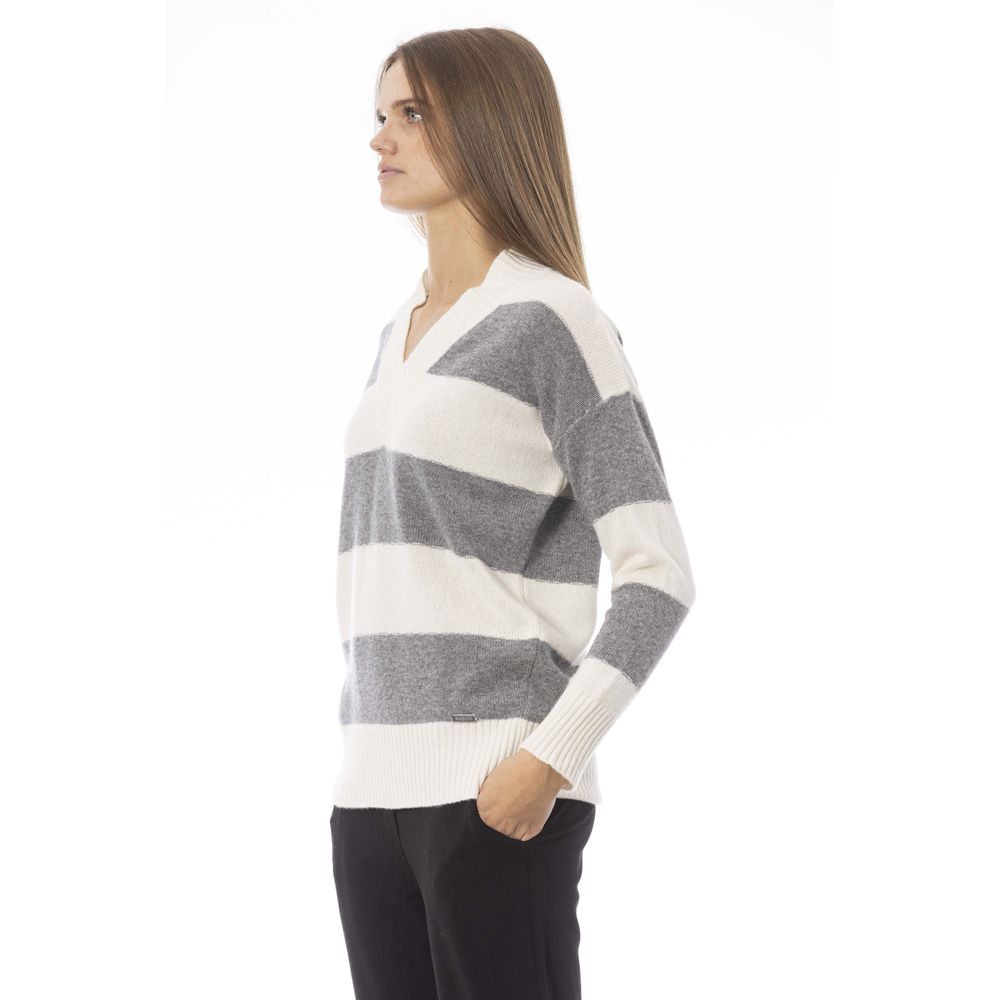 Pull Baldinini V gris
