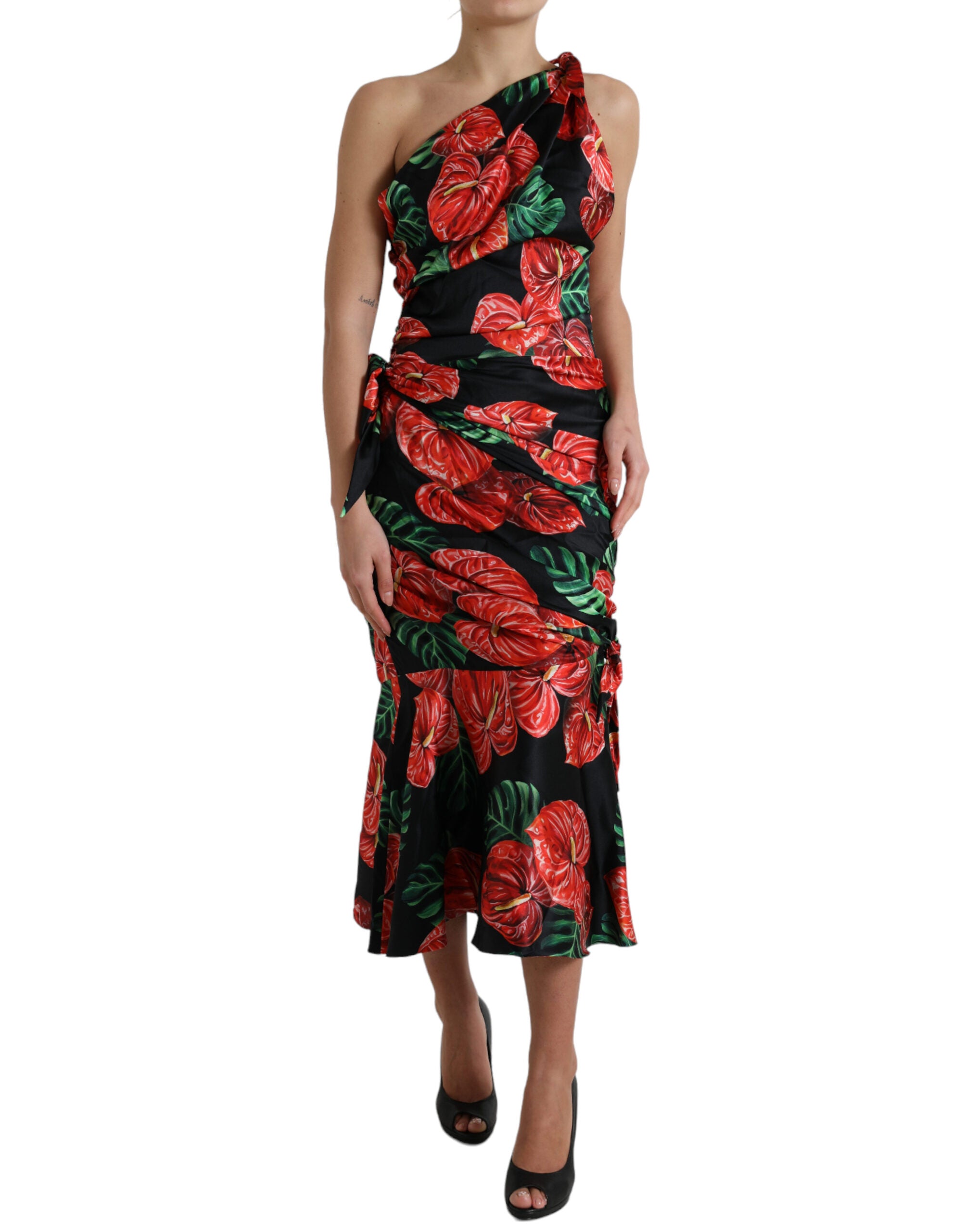 Robe Dolce & Gabbana drapée noire