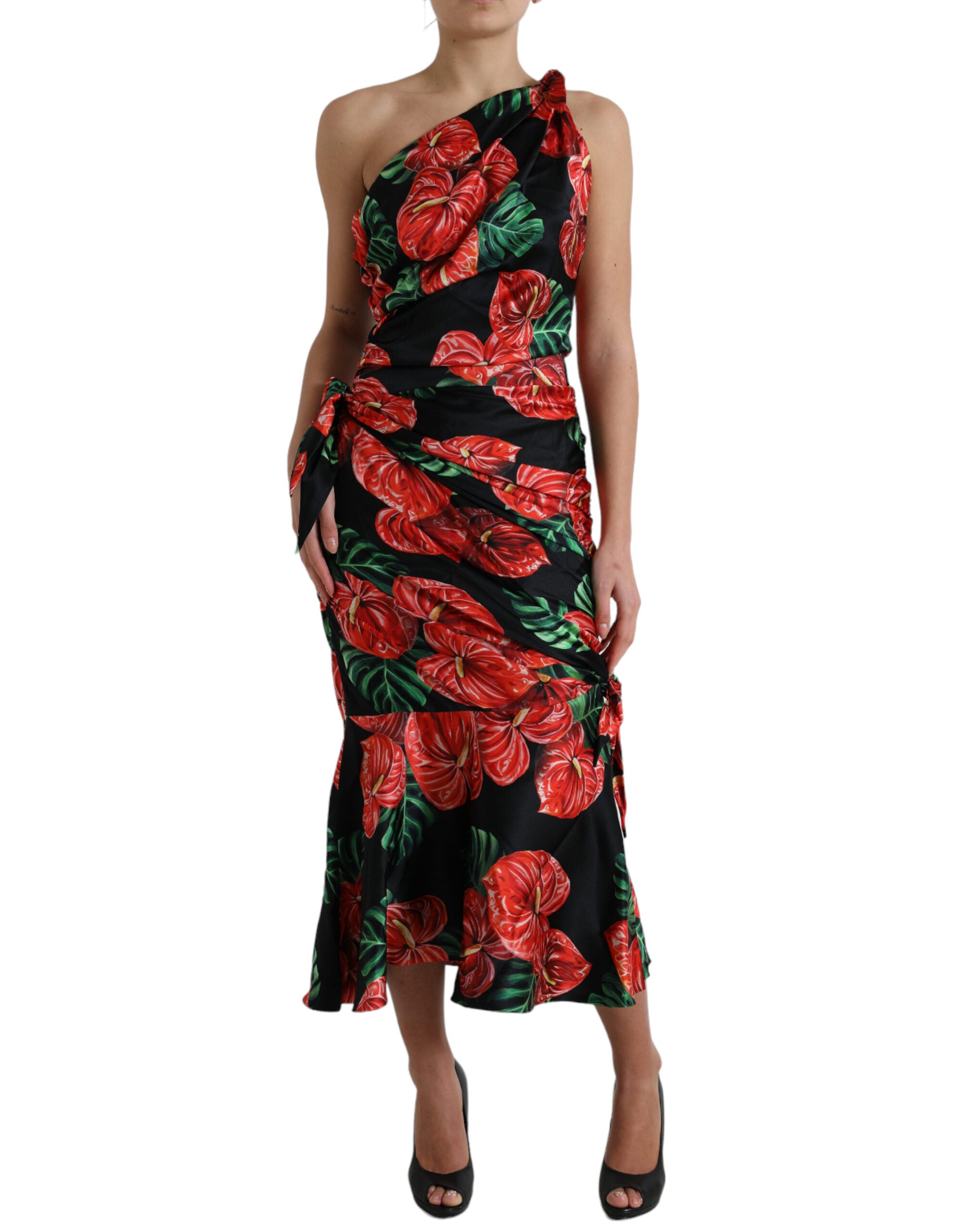Robe Dolce & Gabbana drapée noire