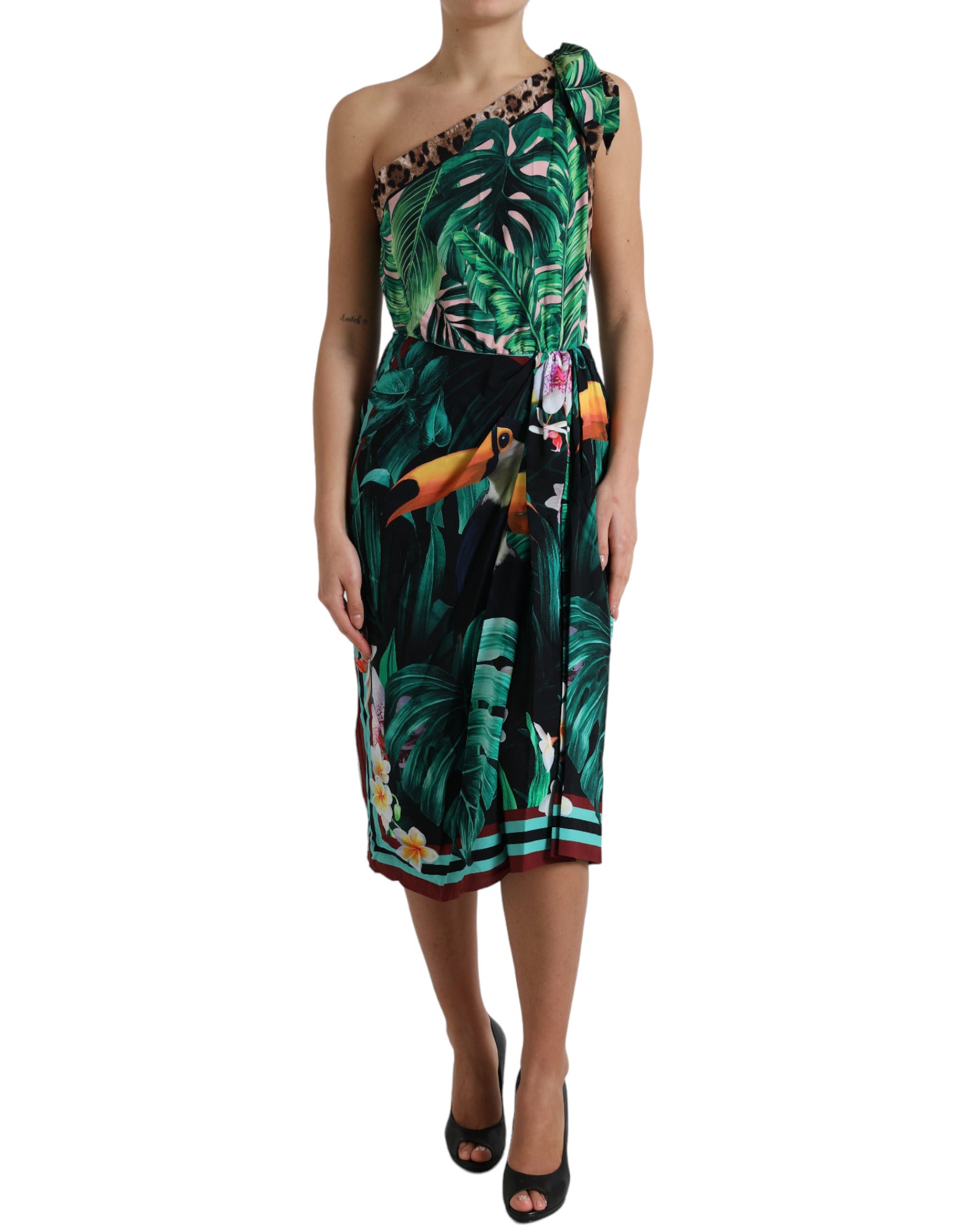 Robe midi Dolce & Gabbana verte
