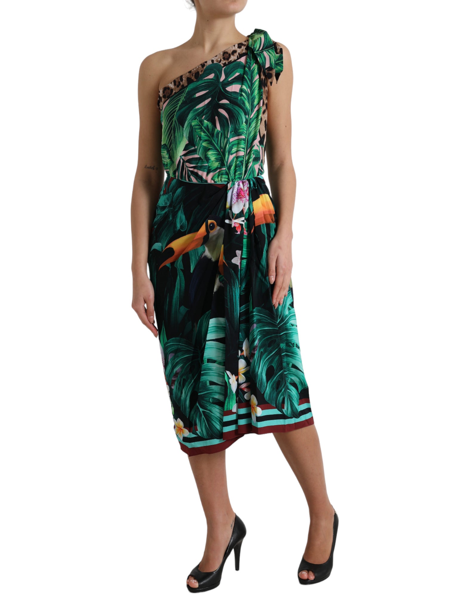 Robe midi Dolce & Gabbana verte