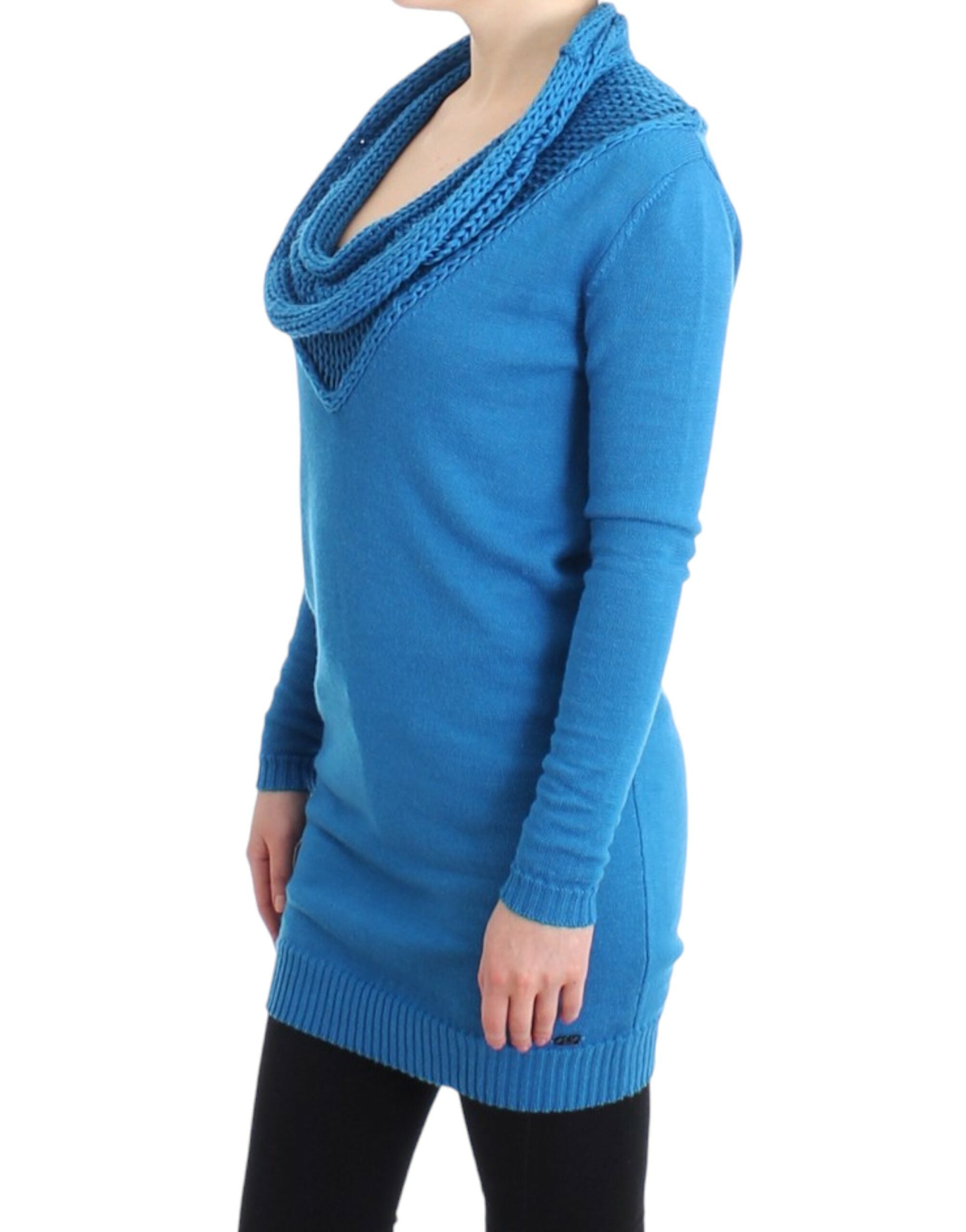 Pull C’n’c Scoop Neck bleu