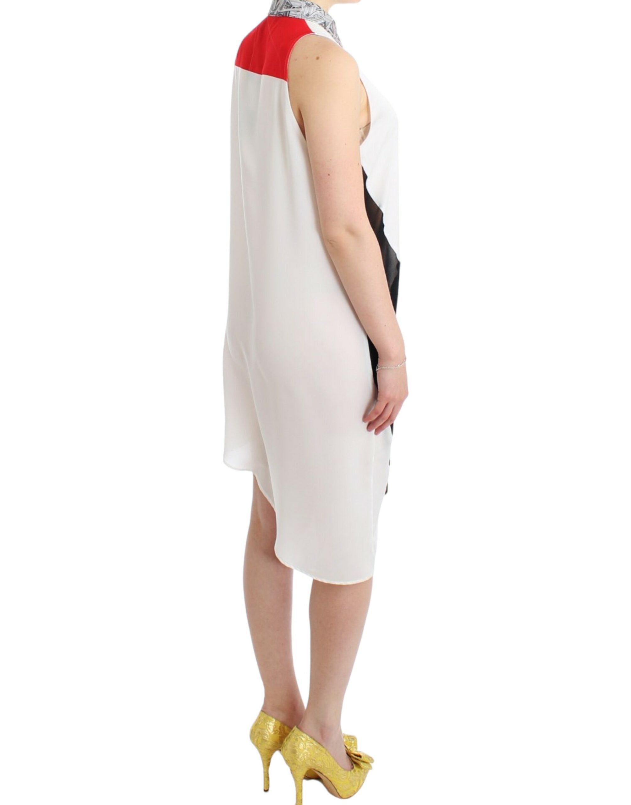 Robe-chemise Costume National asymétrique blanche