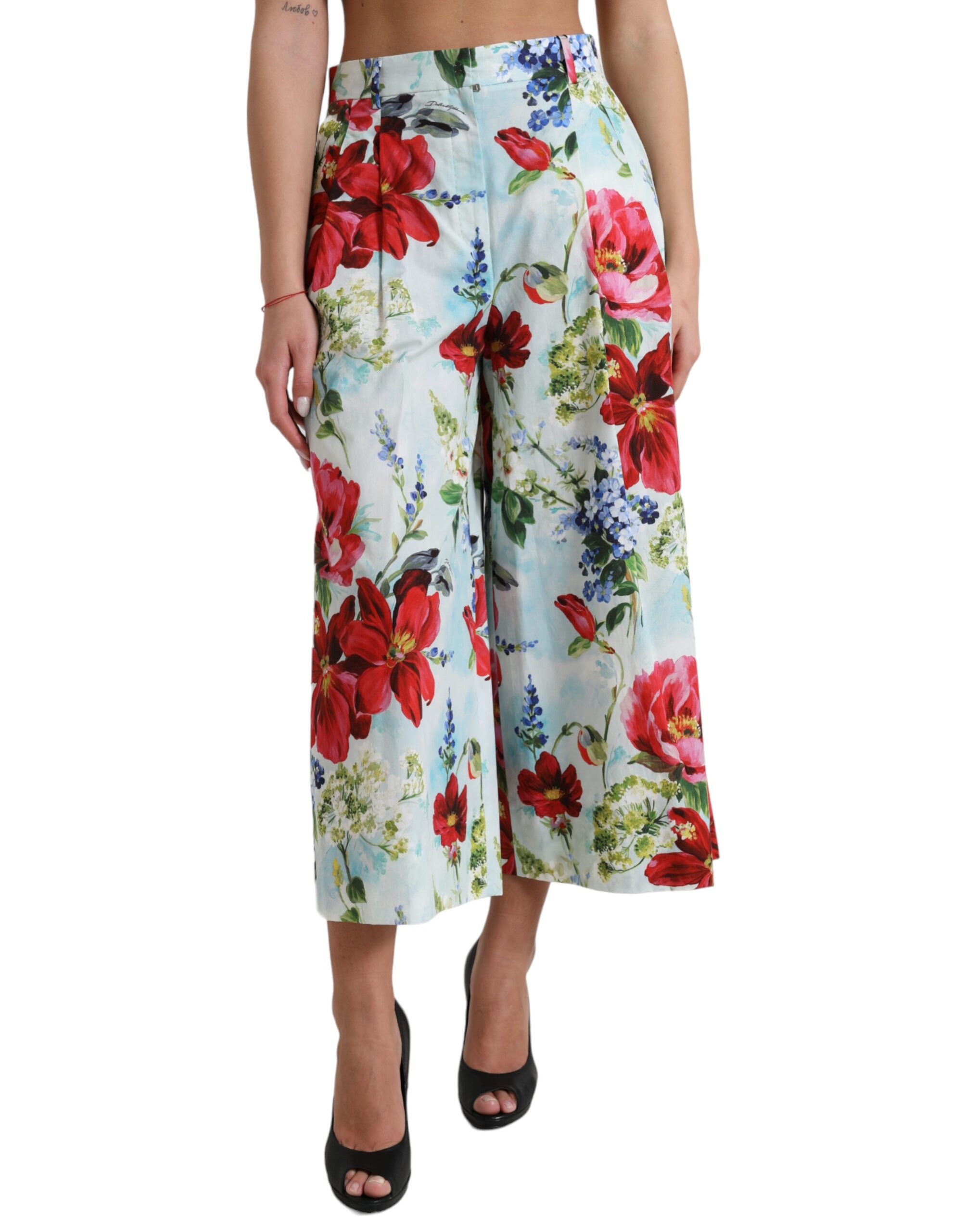 Pantalons Dolce & Gabbana fleuris multicolores