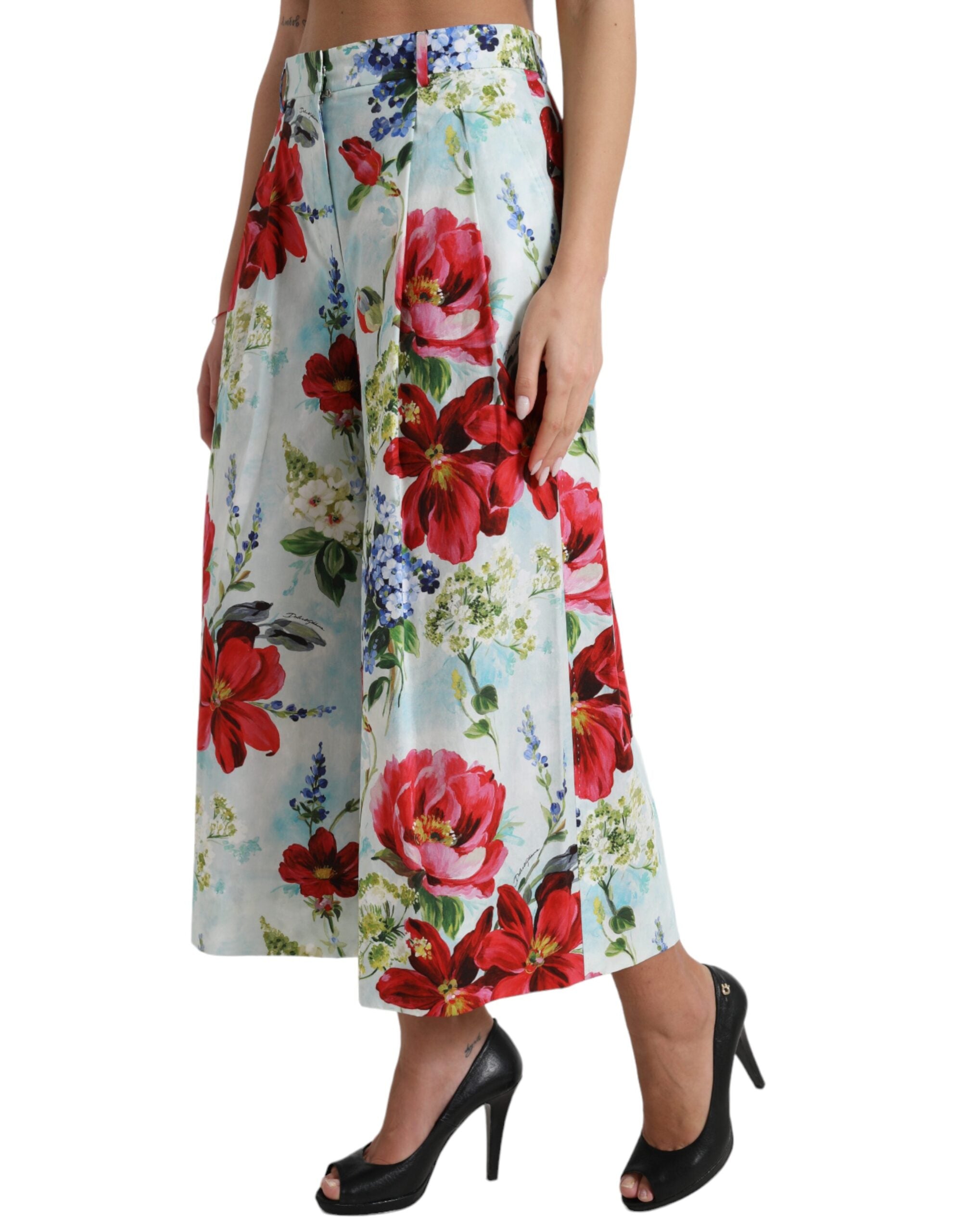 Pantalons Dolce & Gabbana fleuris multicolores