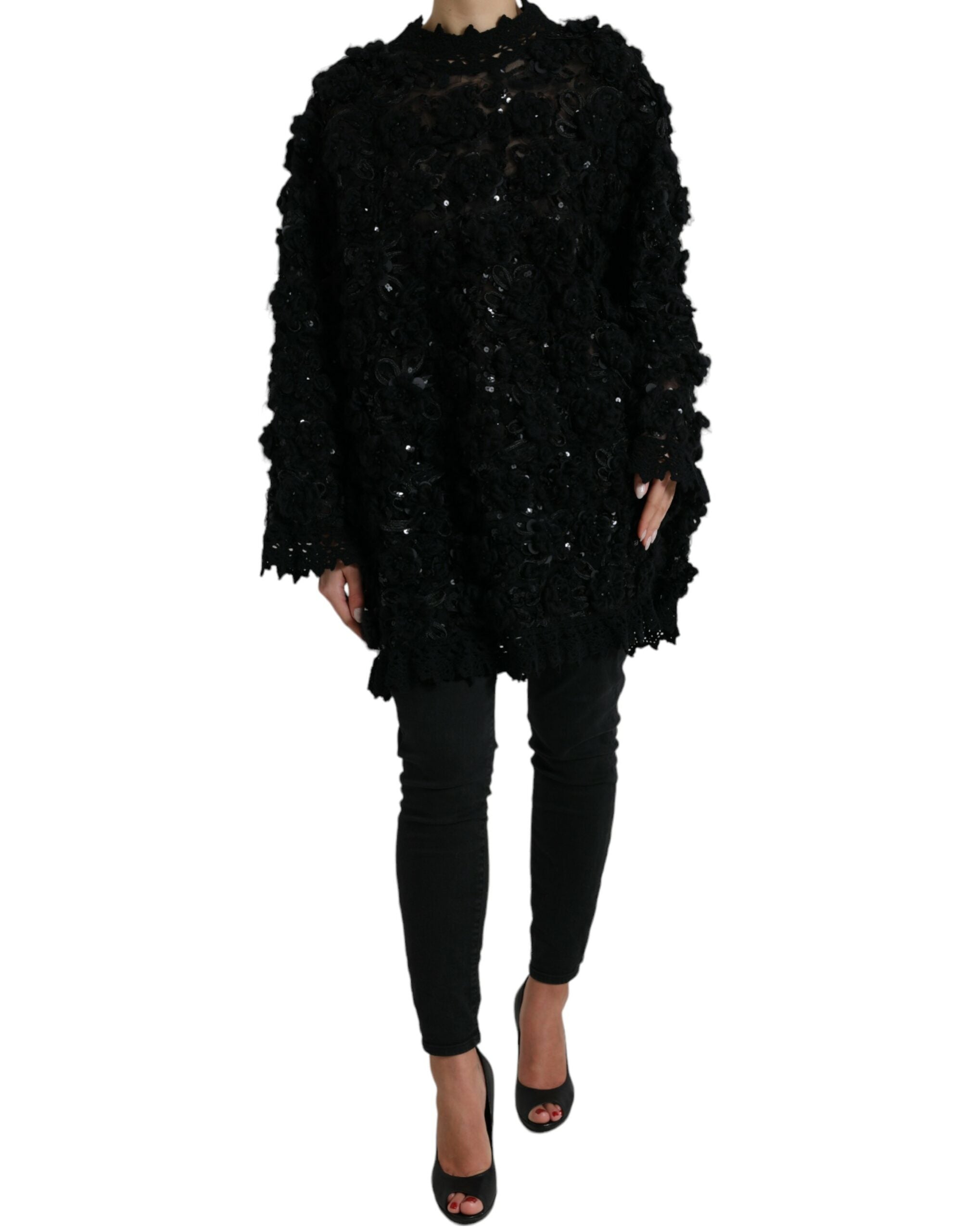 Pull Dolce & Gabbana noir à sequins