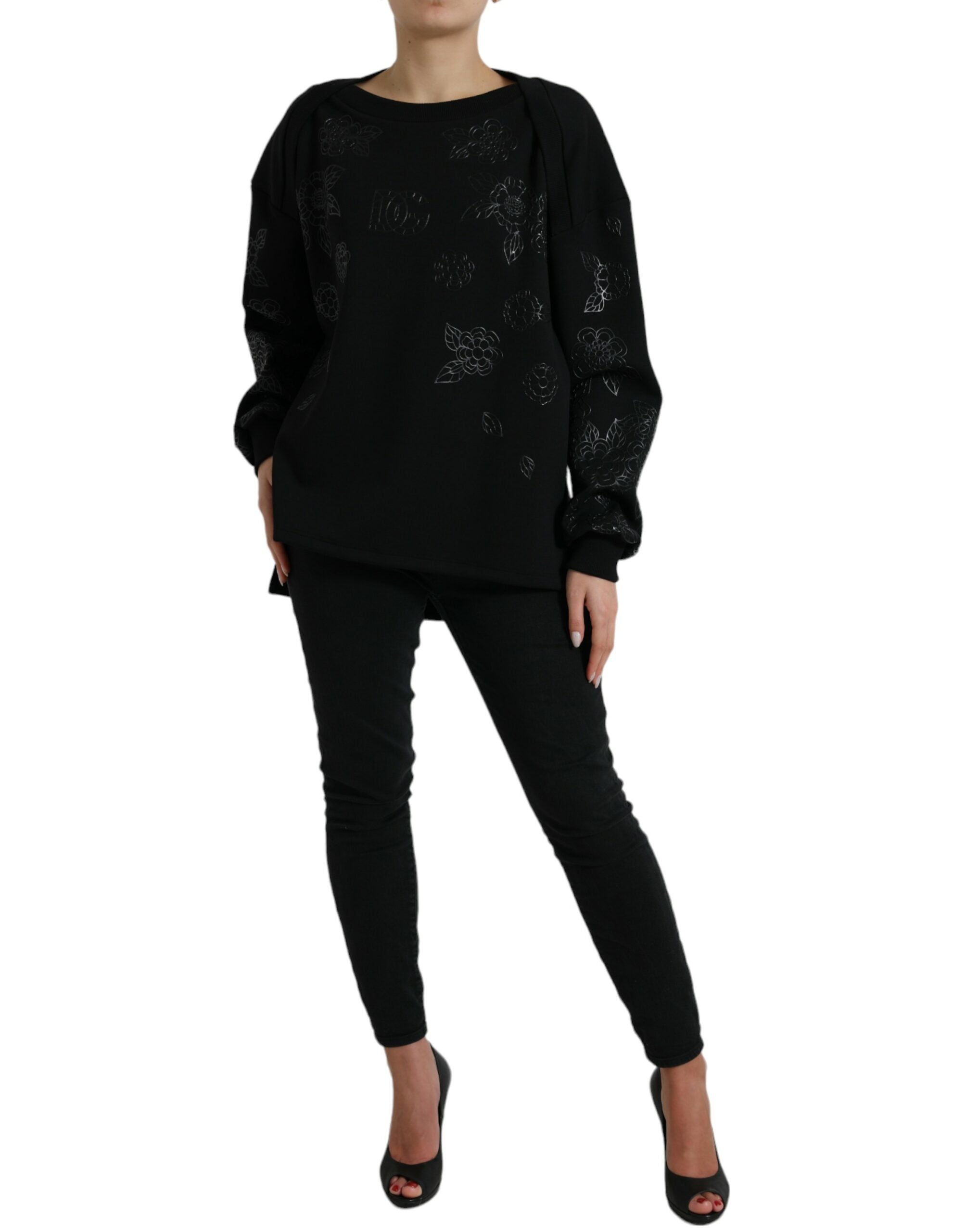 Pull Dolce & Gabbana floral noir