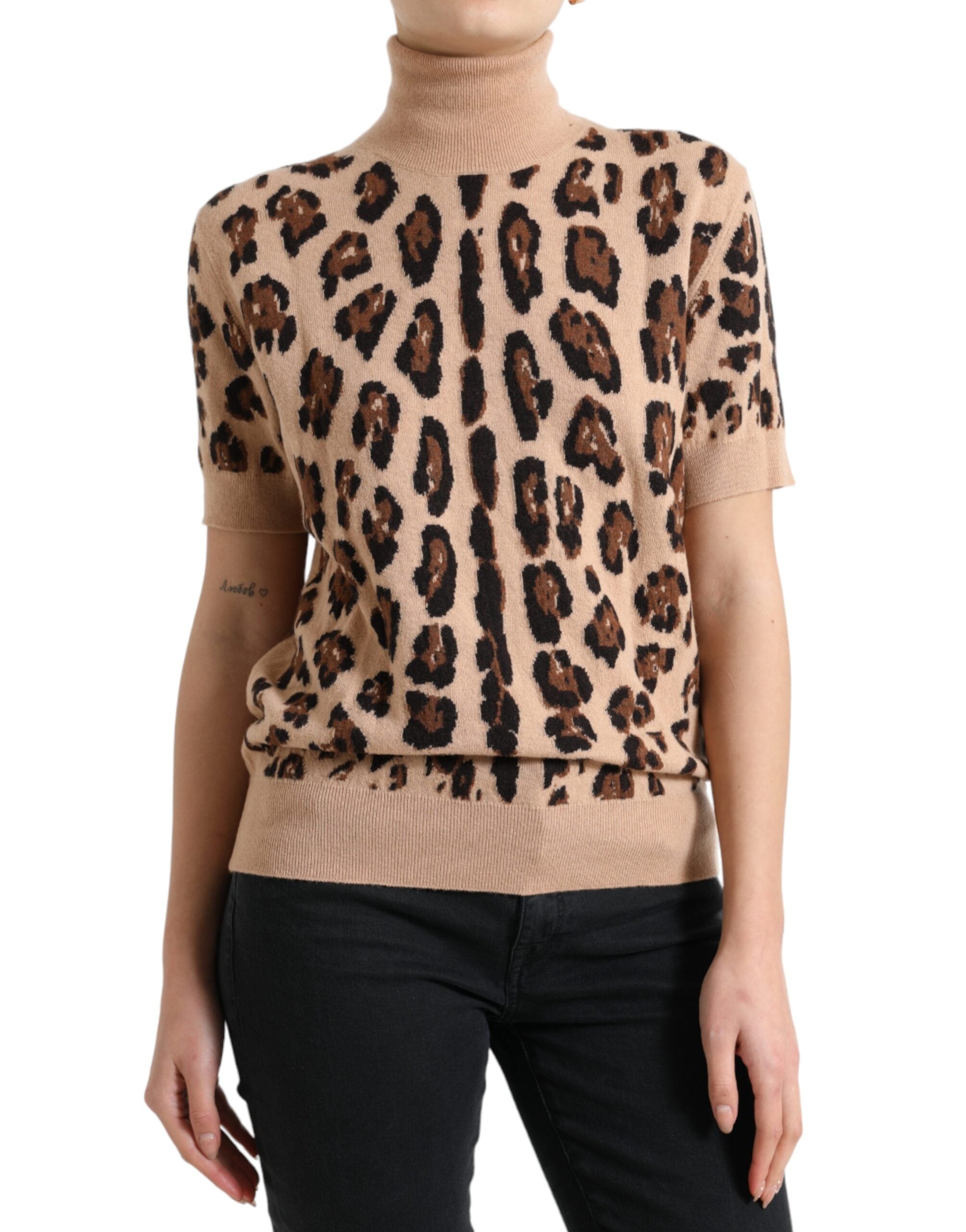 Pull Dolce & Gabbana turtleneck beige