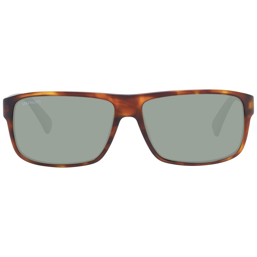 Lunettes Serengeti unisexes brunes