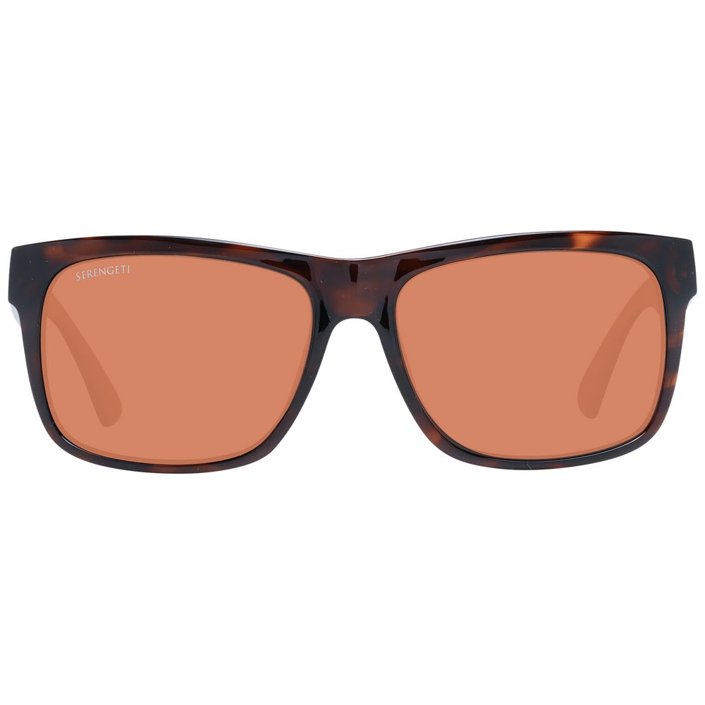 Lunettes Serengeti unisexes marron