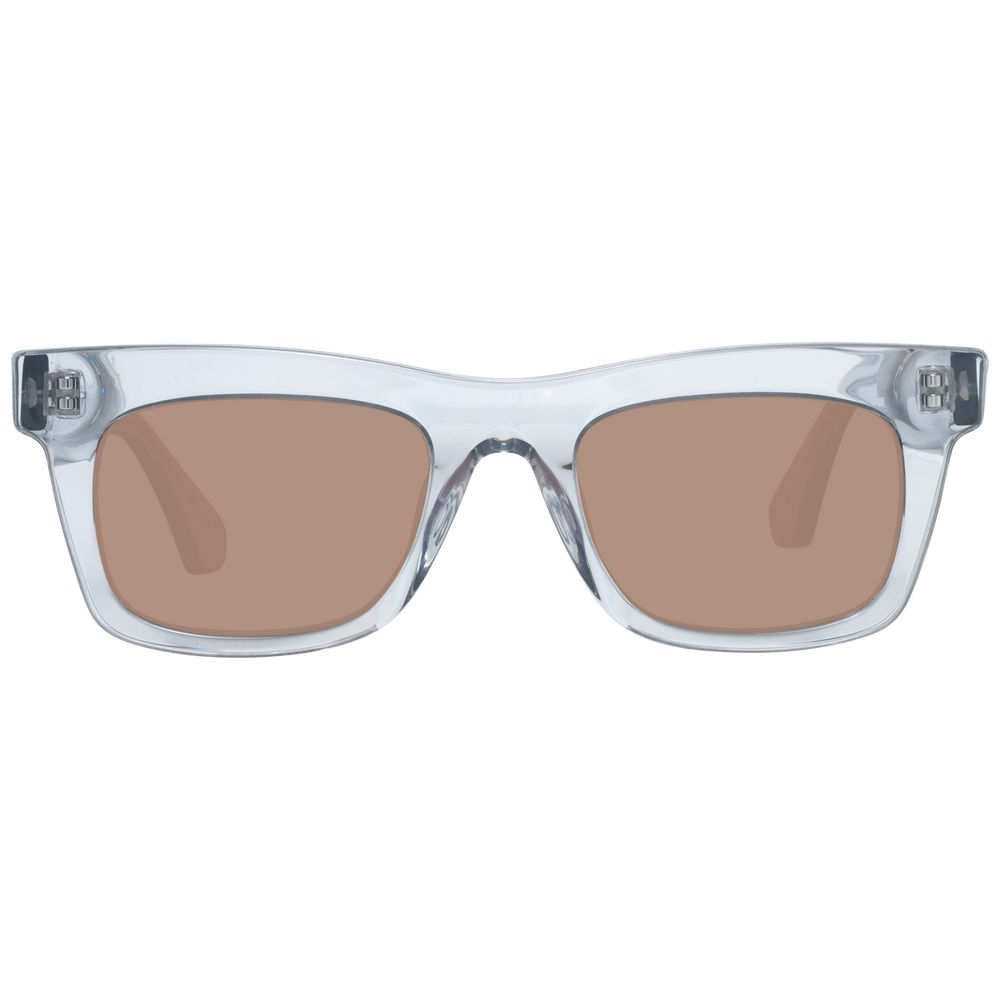 Lunettes de soleil transparentes brunes
