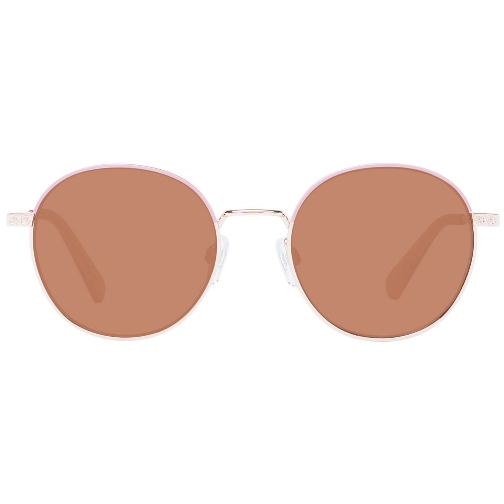 Lunettes de soleil multicolores rose doré