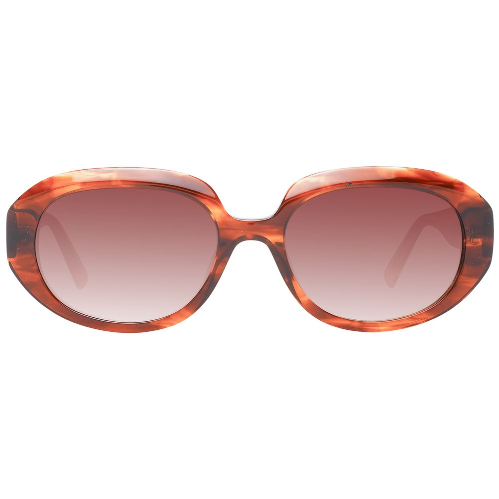 Lunettes de soleil multicolores brunes