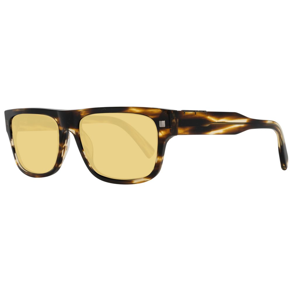 Lunettes de soleil marron jaunes