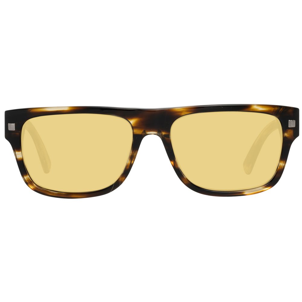 Lunettes de soleil marron jaunes