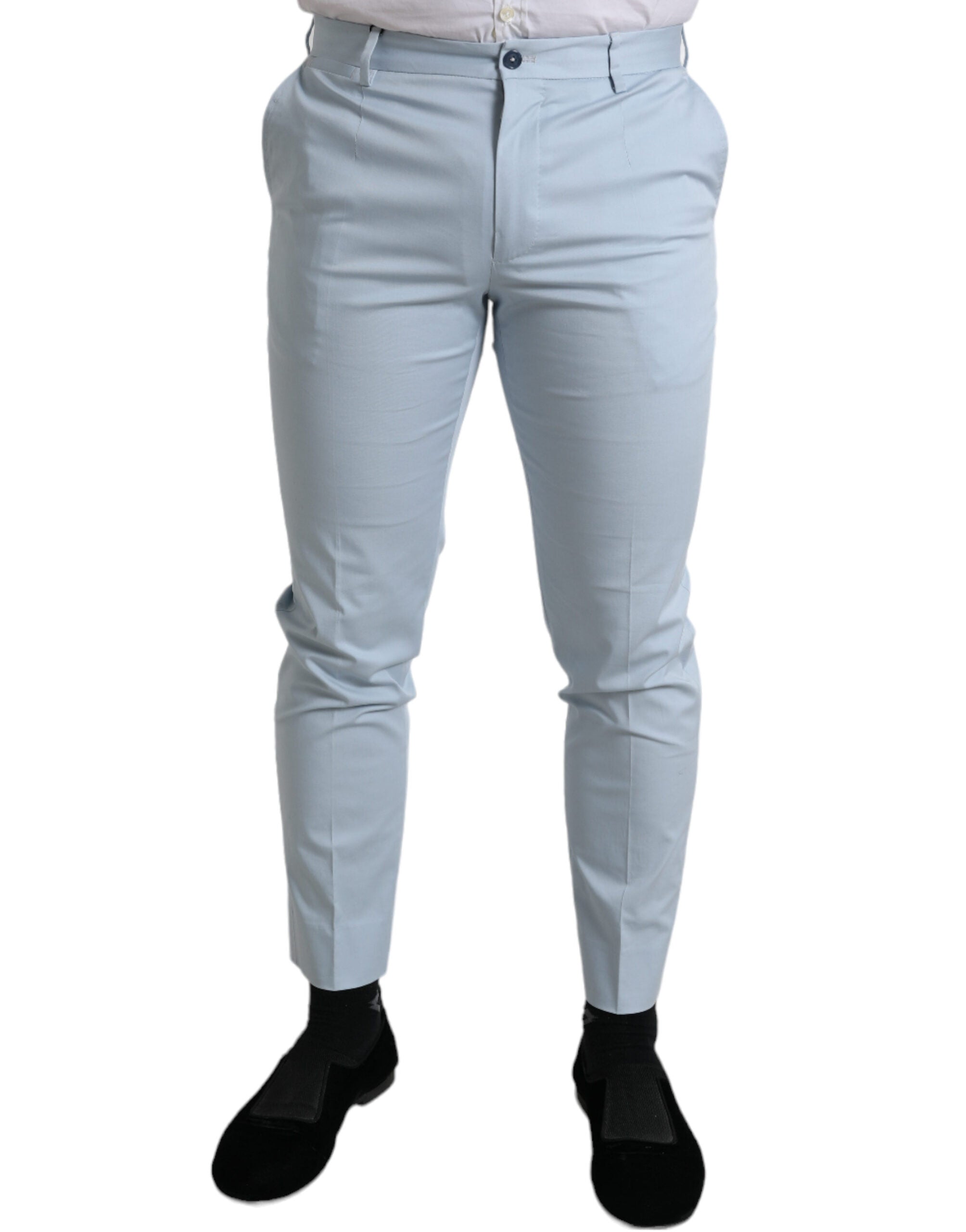 Pantalons Dolce & Gabbana skinny bleu ciel