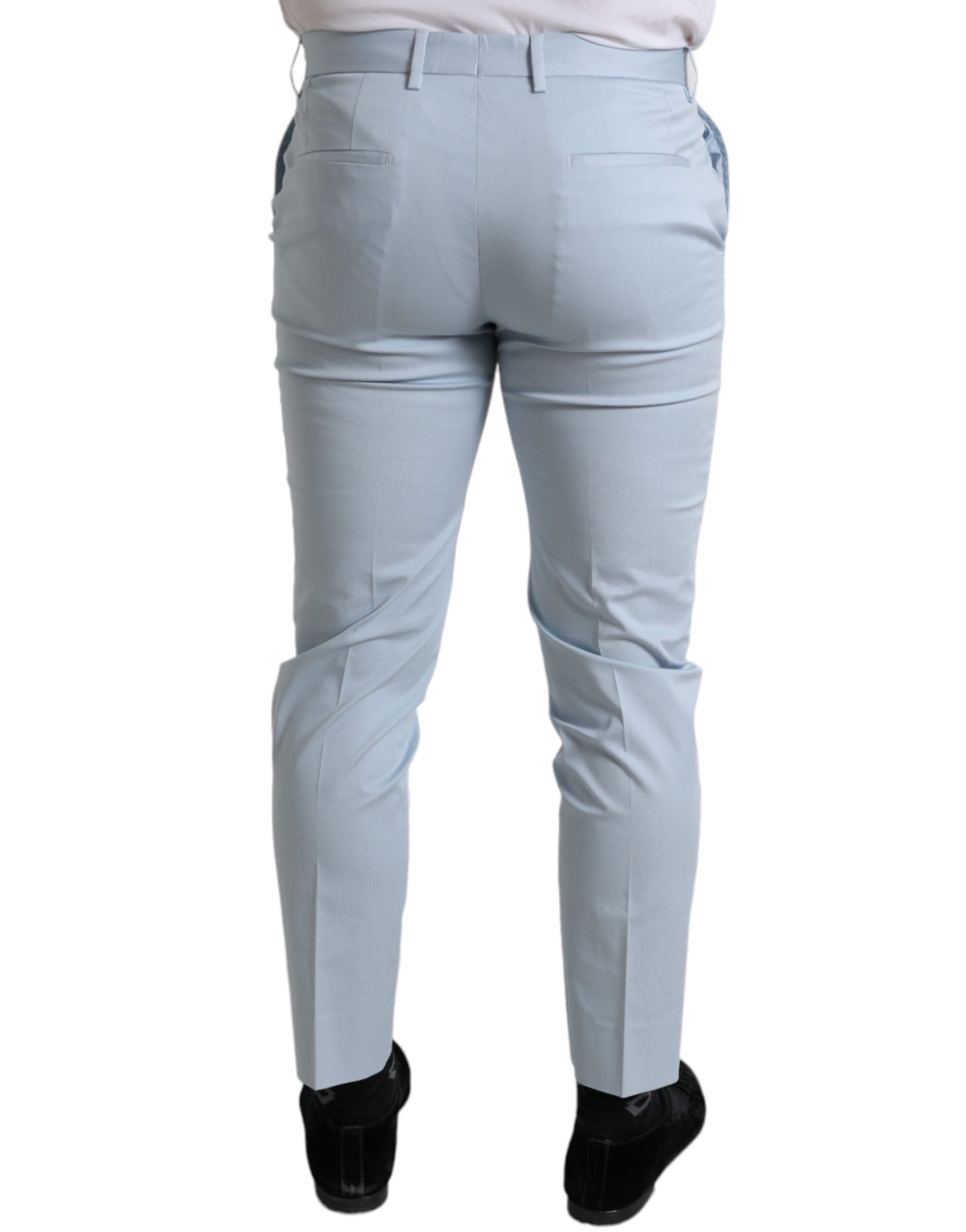 Pantalons Dolce & Gabbana skinny bleu ciel