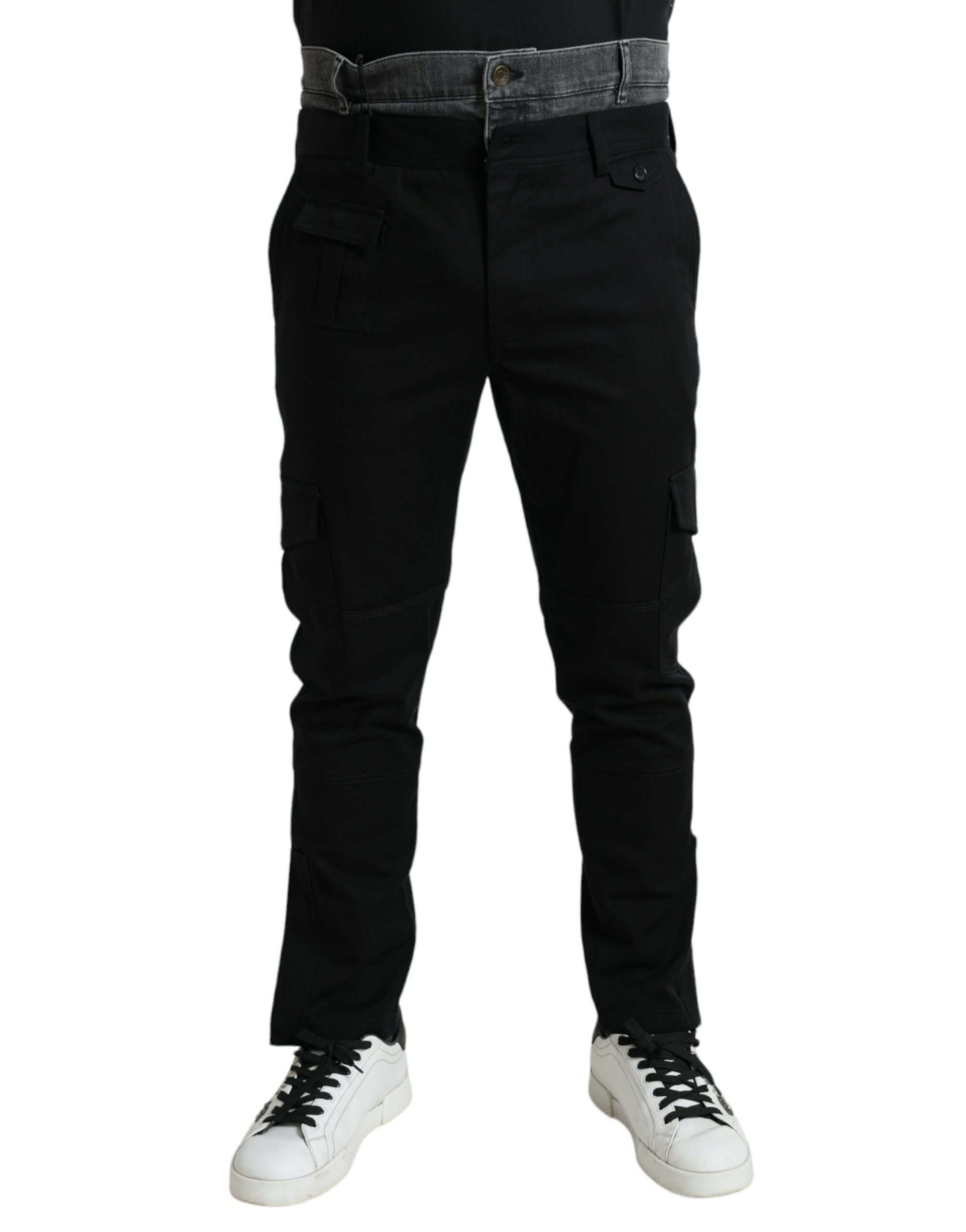 Pantalons Dolce & Gabbana Jogger gris noir