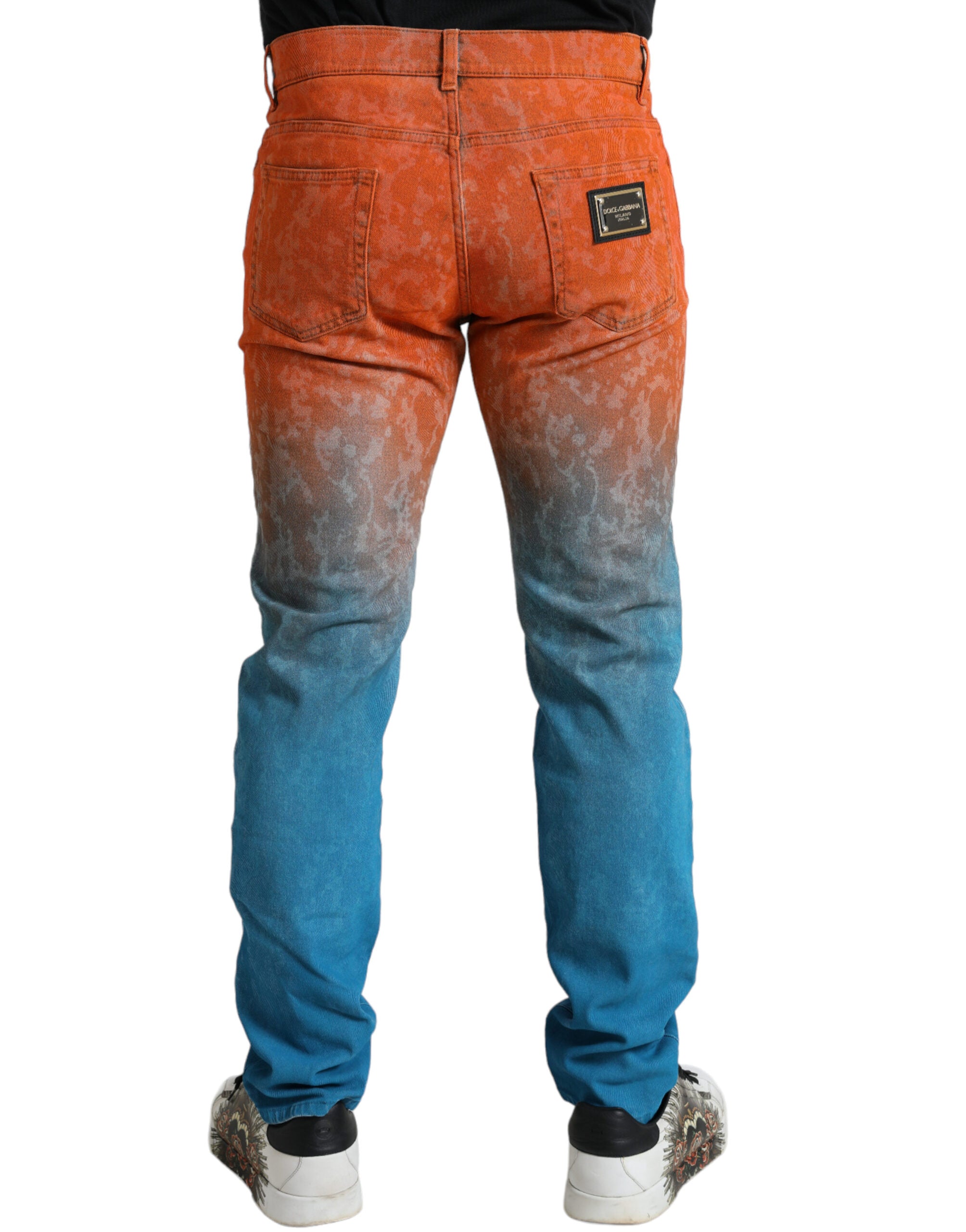 Jean Dolce & Gabbana ombre multicolore