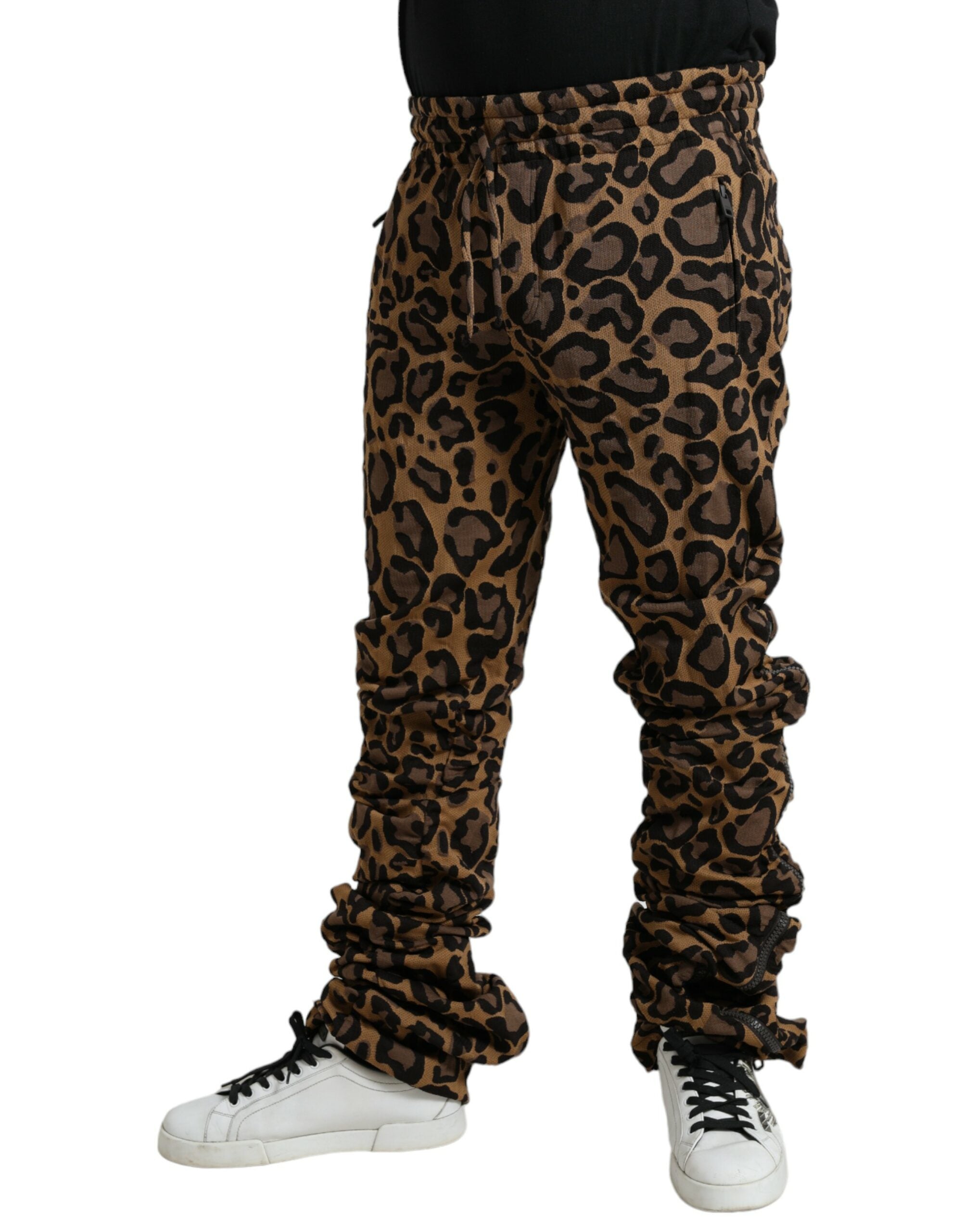 Jogger Dolce & Gabbana Léopard marron