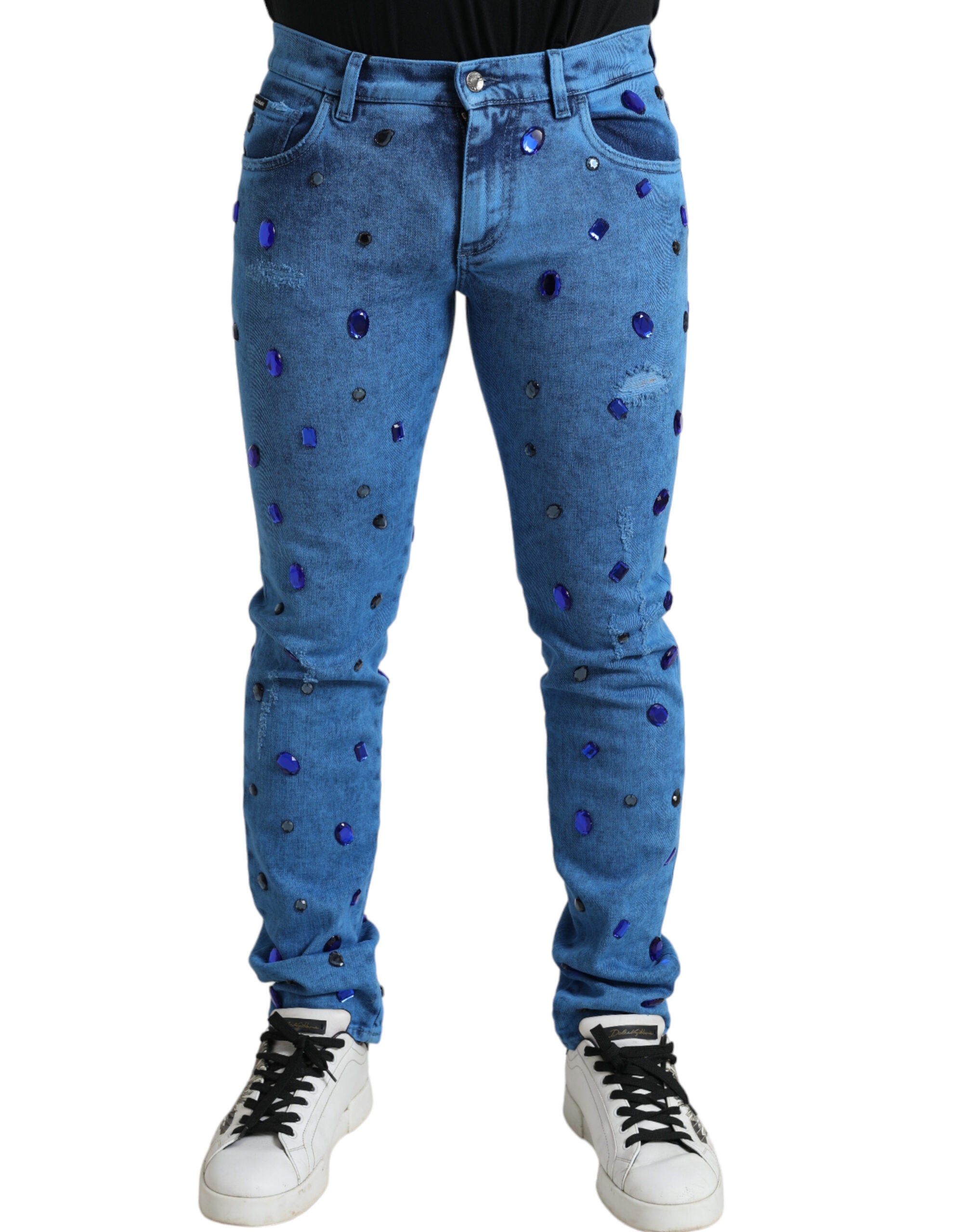 Jeans Dolce & Gabbana en denim bleus