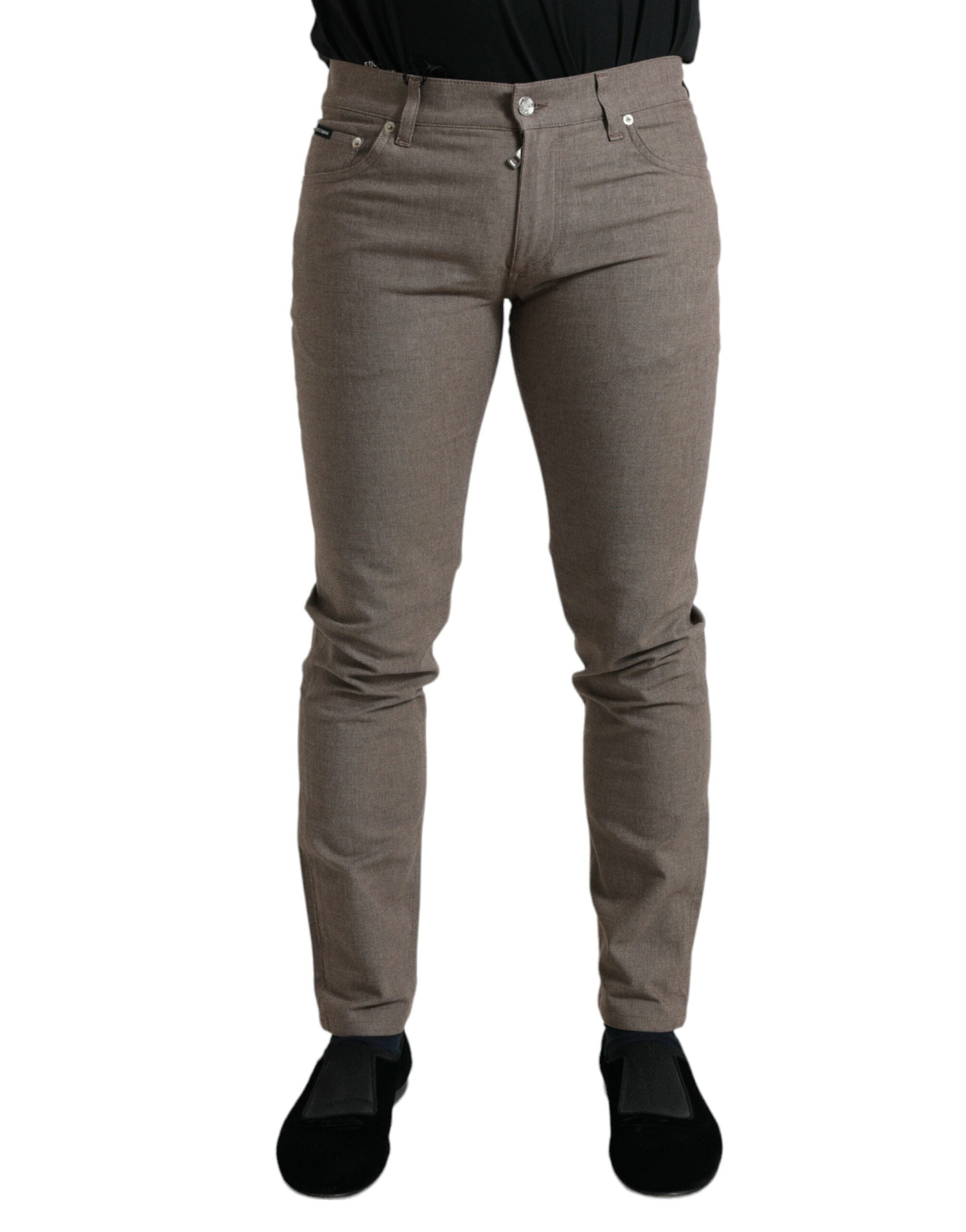Pantalons Dolce & Gabbana skinny marron