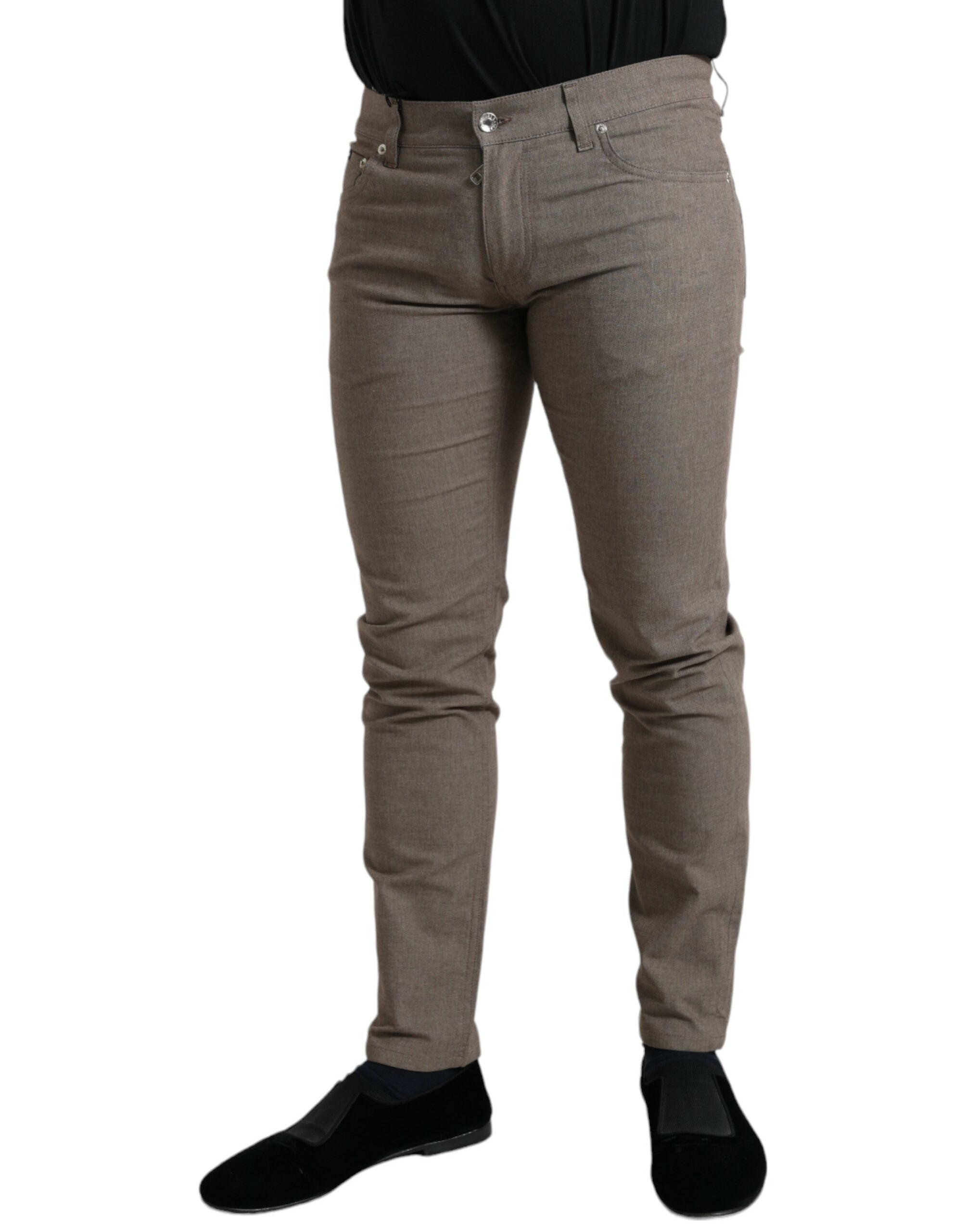Pantalons Dolce & Gabbana skinny marron