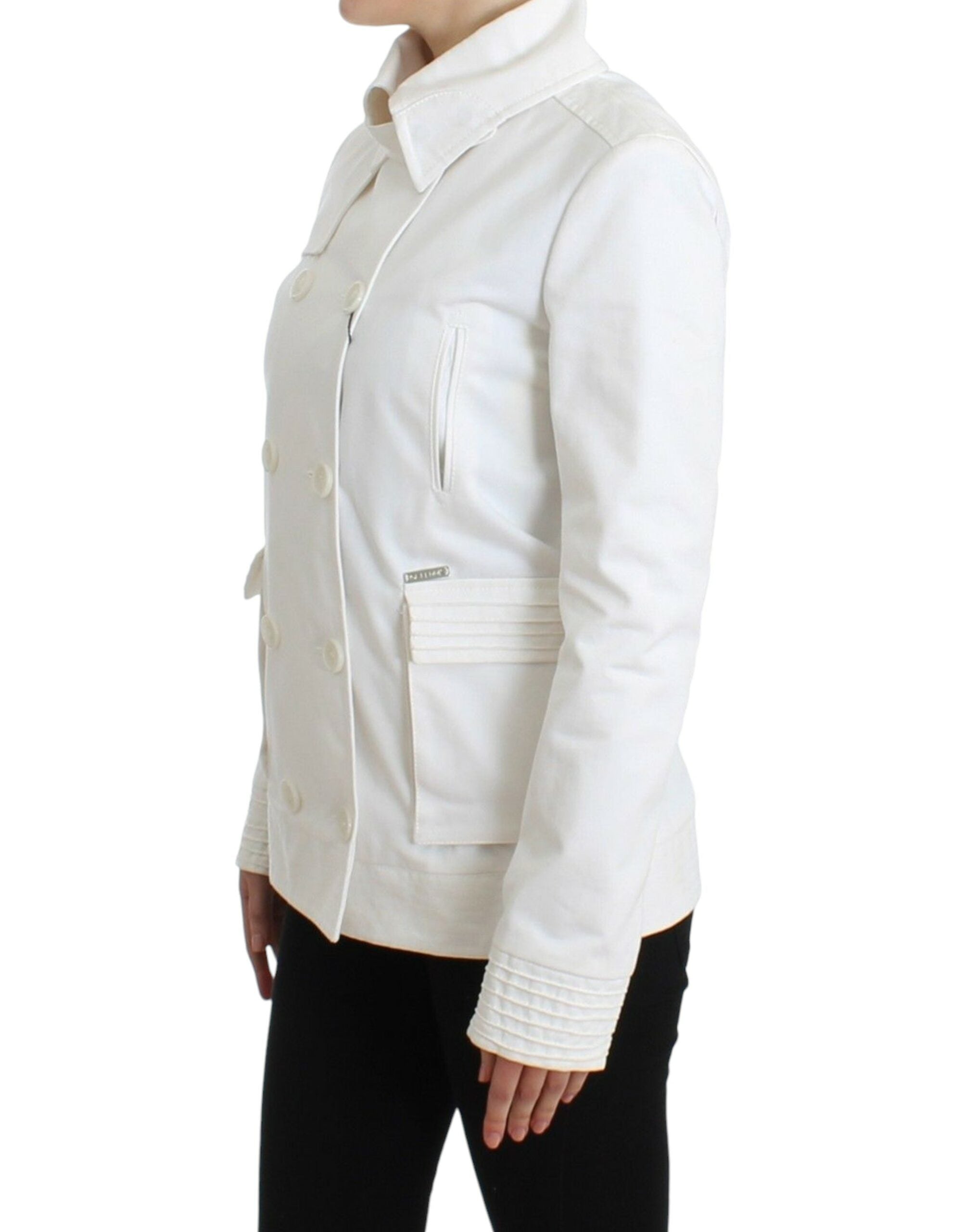 Veste GF Ferre double boutonnage blanche