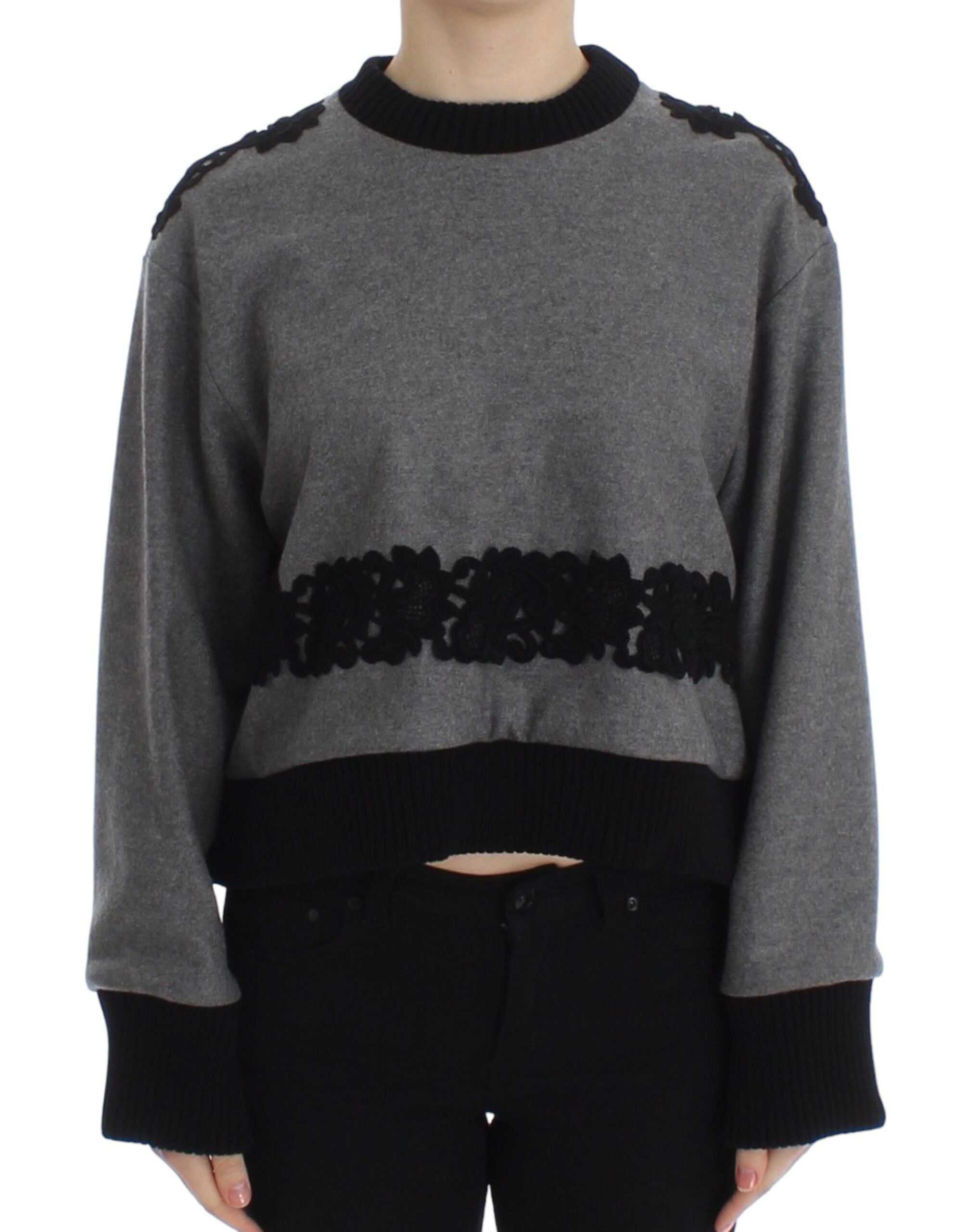Pull Dolce & Gabbana Monica Bellucci gris et noir