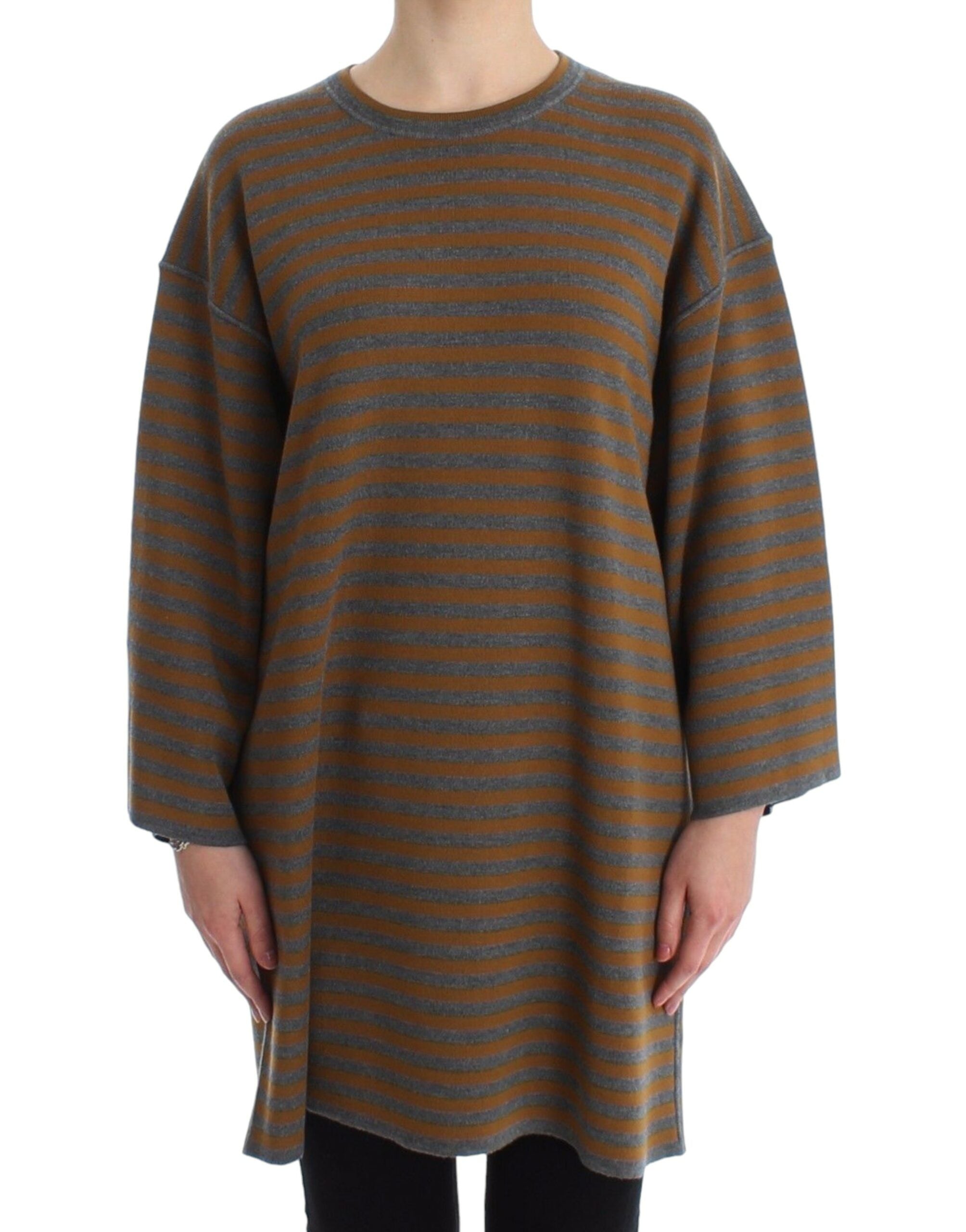 Pull Dolce & Gabbana oversized jaune et gris
