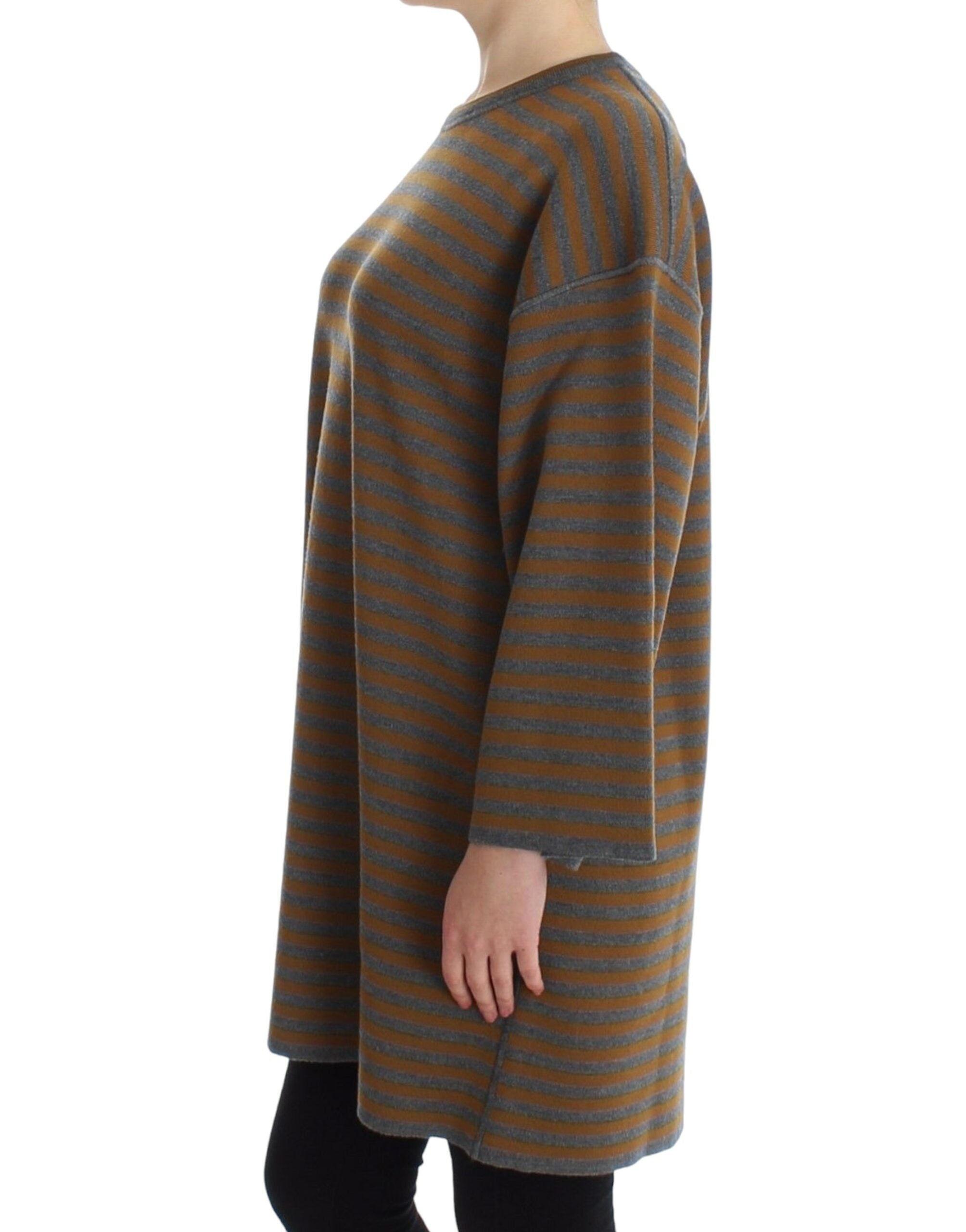 Pull Dolce & Gabbana oversized jaune et gris