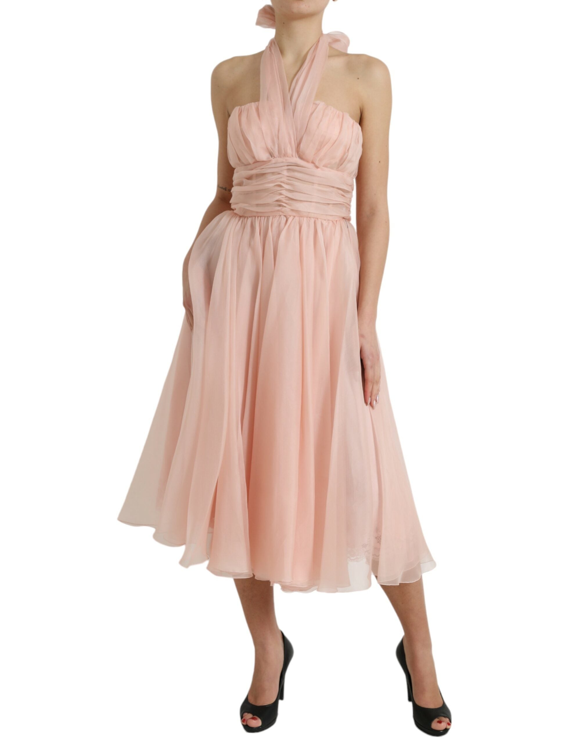Robe midi Dolce & Gabbana rose
