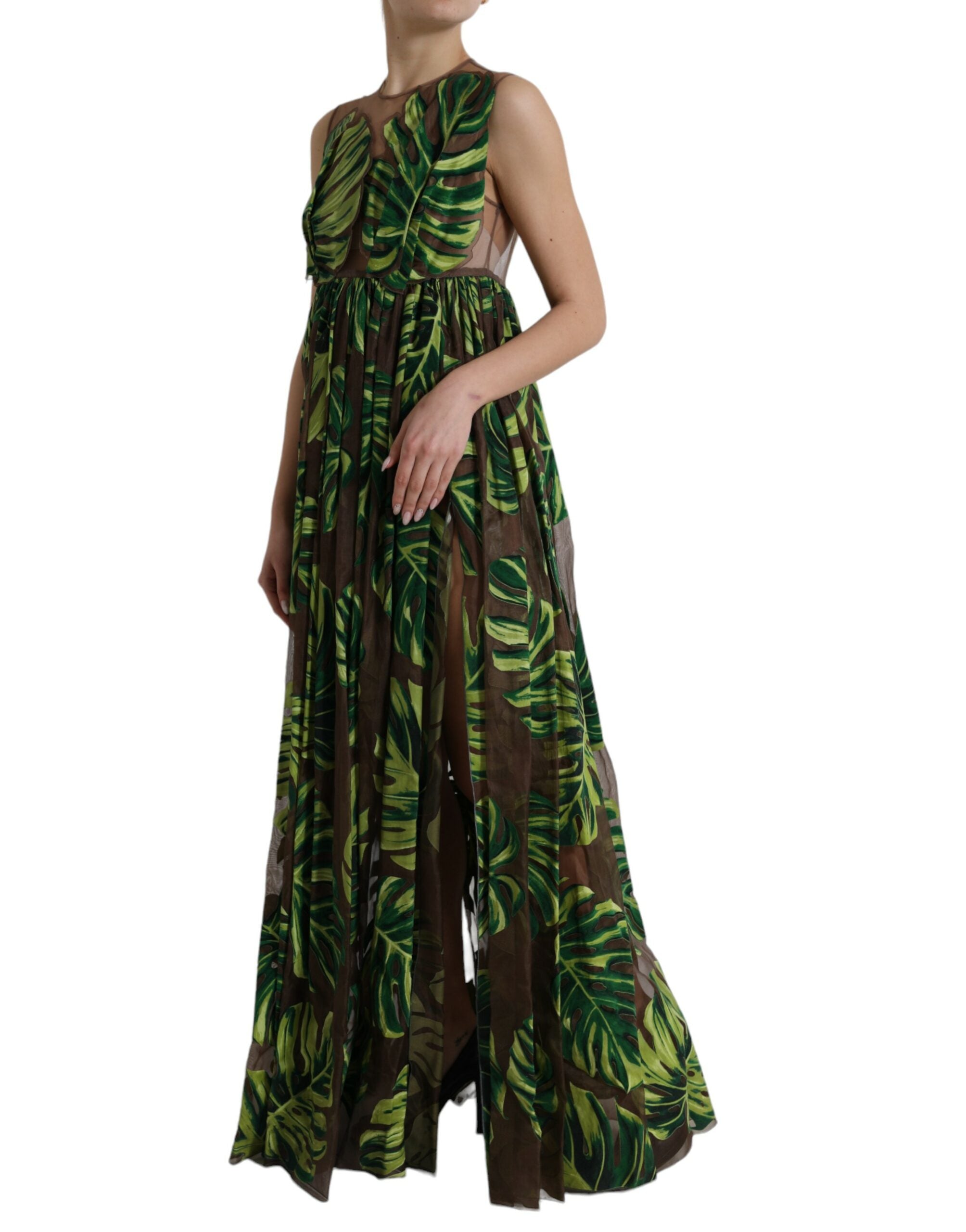 Robe Dolce & Gabbana A-line verte