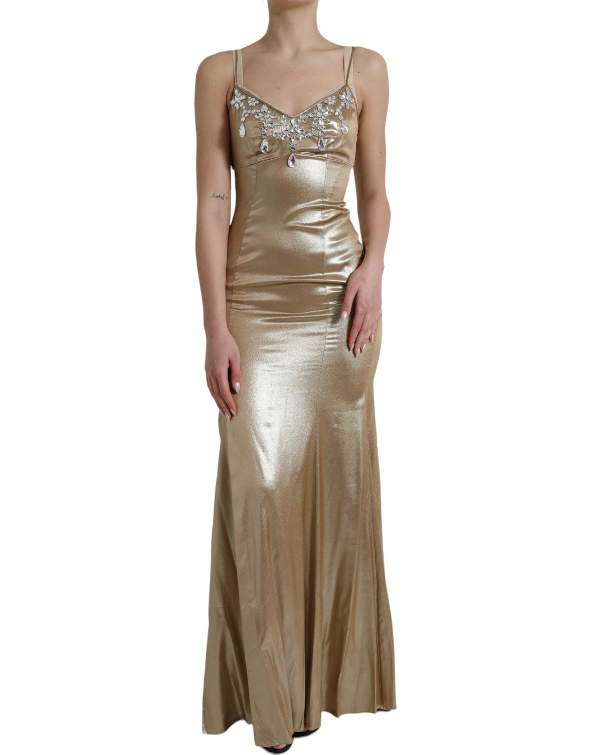 Robe DOLCE & GABBANA métallisée dorée
