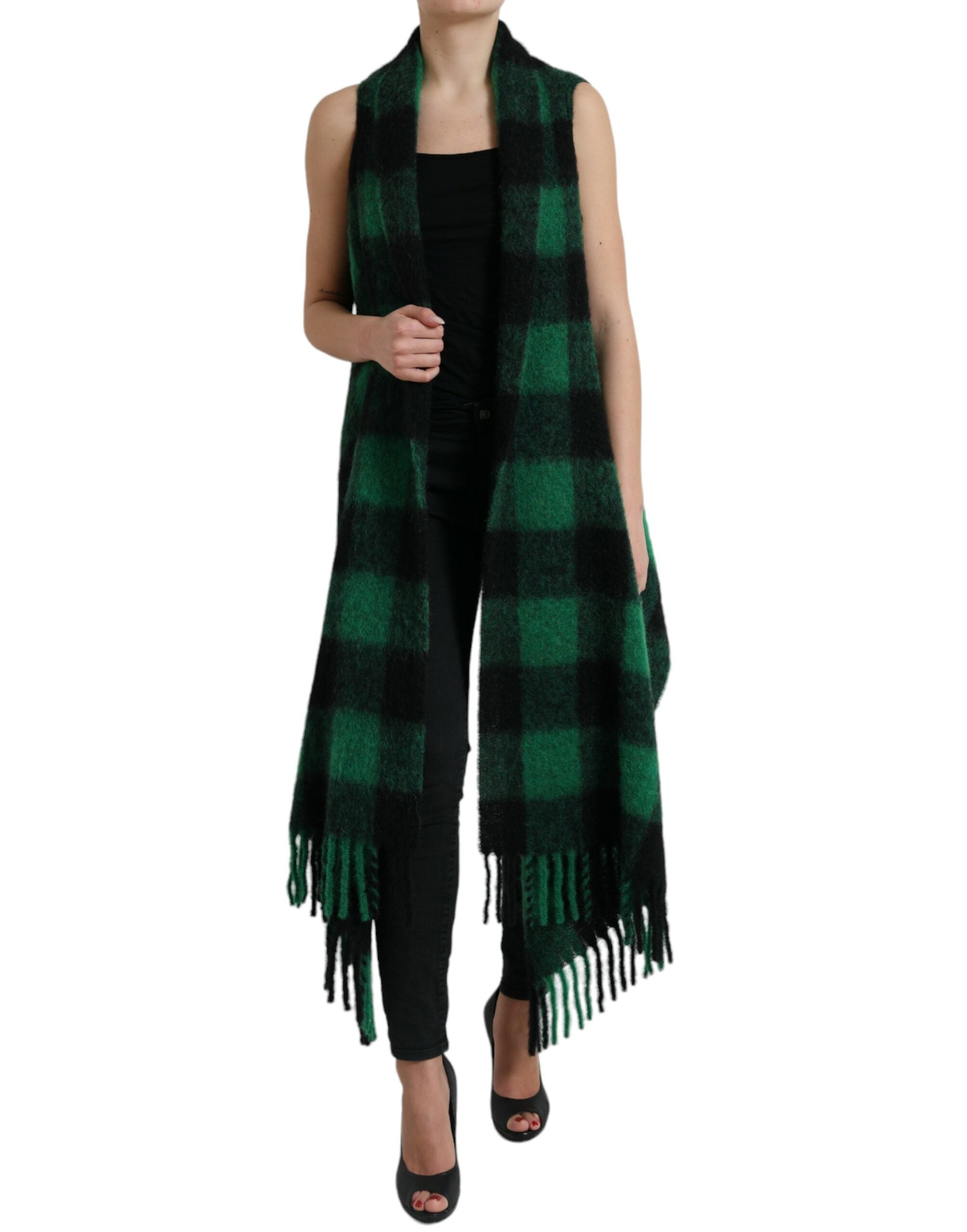 Poncho Dolce & Gabbana jacket noir vert