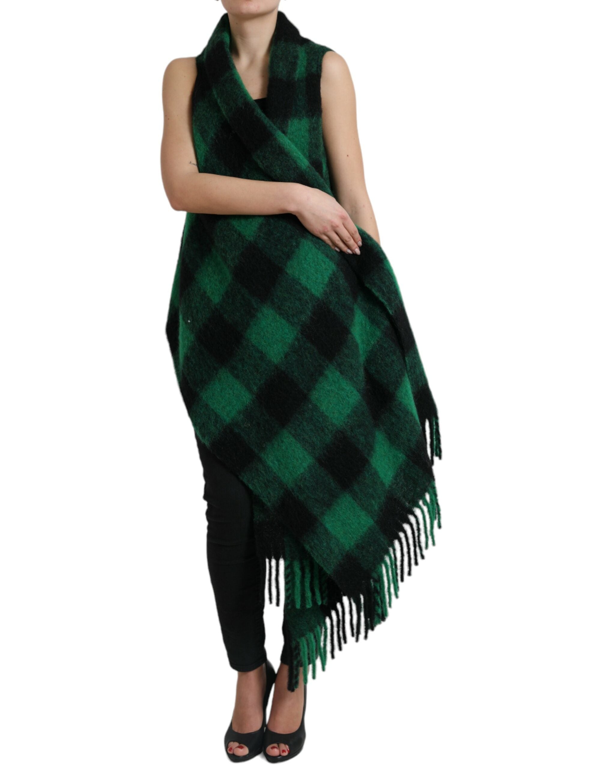 Poncho Dolce & Gabbana jacket noir vert