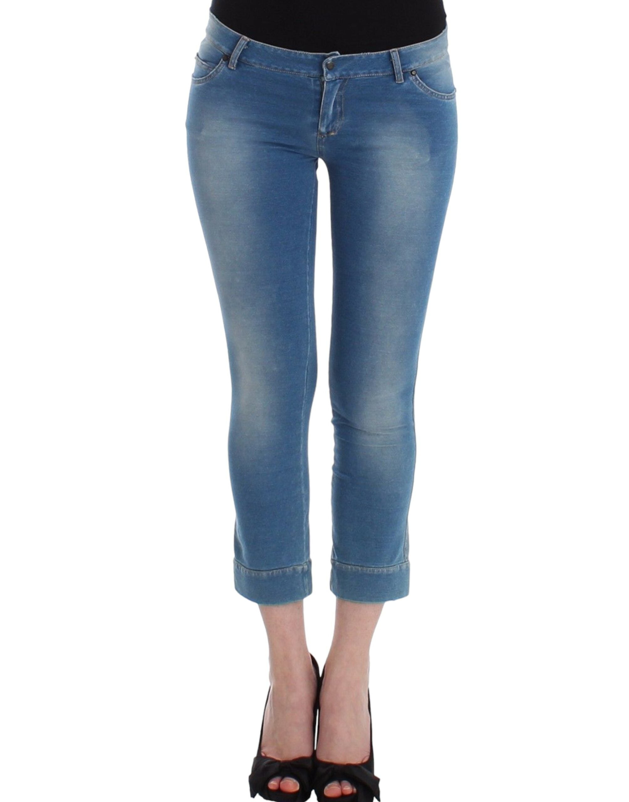 Pantalon capri Ermanno Scervino bleu