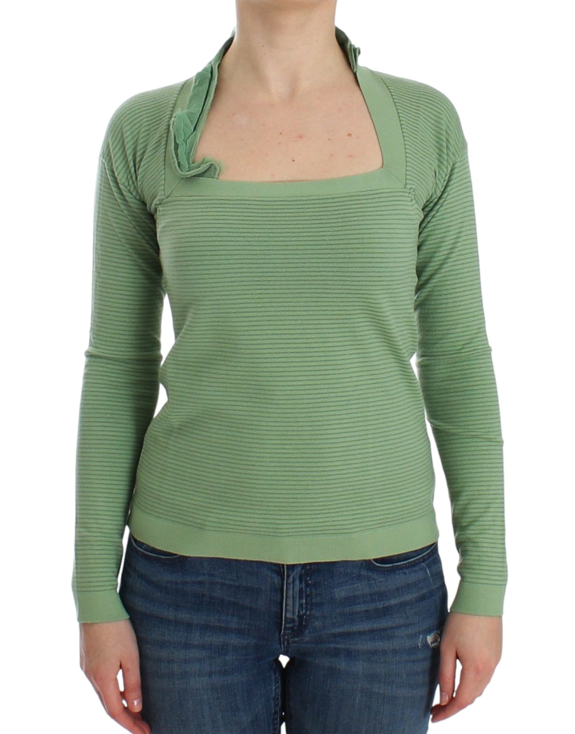Pull Ermanno Scervino à rayures vertes