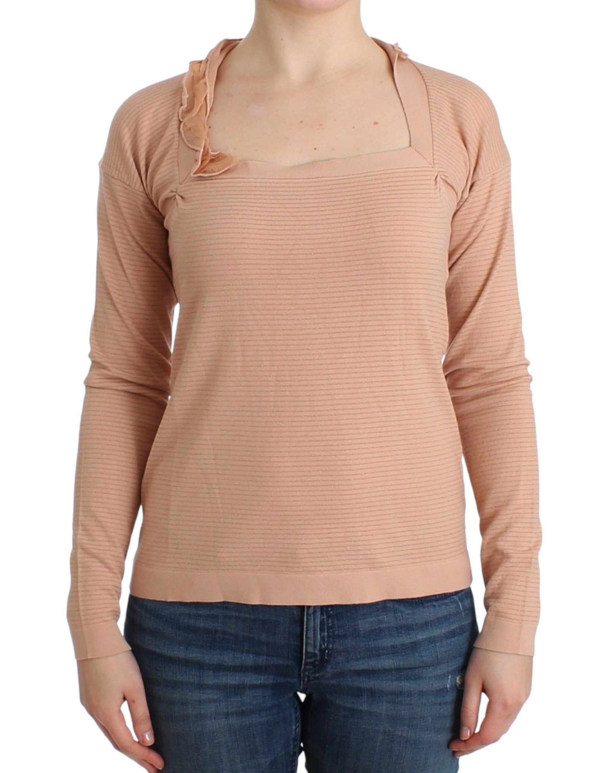 Pull Ermanno Scervino orange rayé