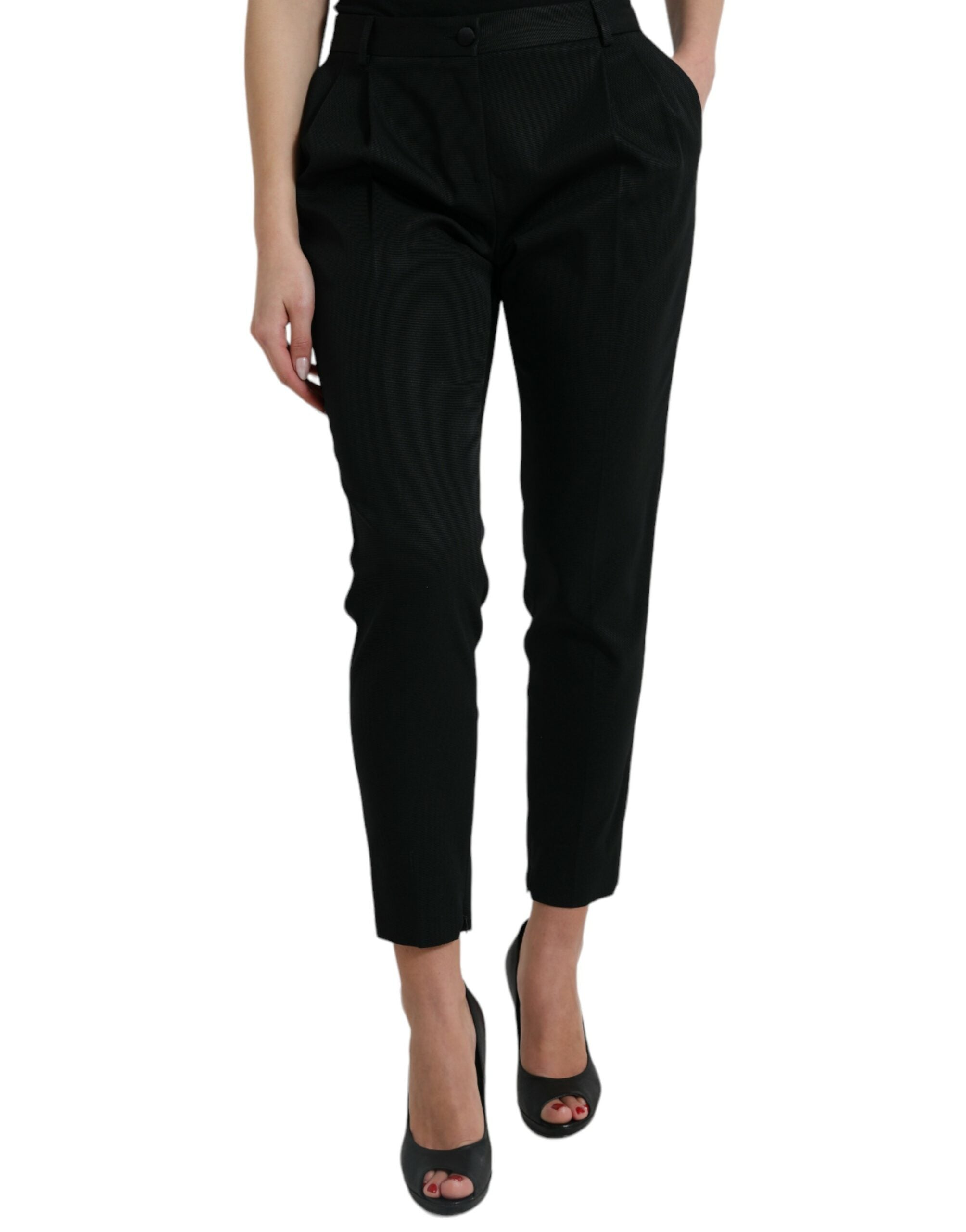 Pantalons Dolce & Gabbana taille haute noirs