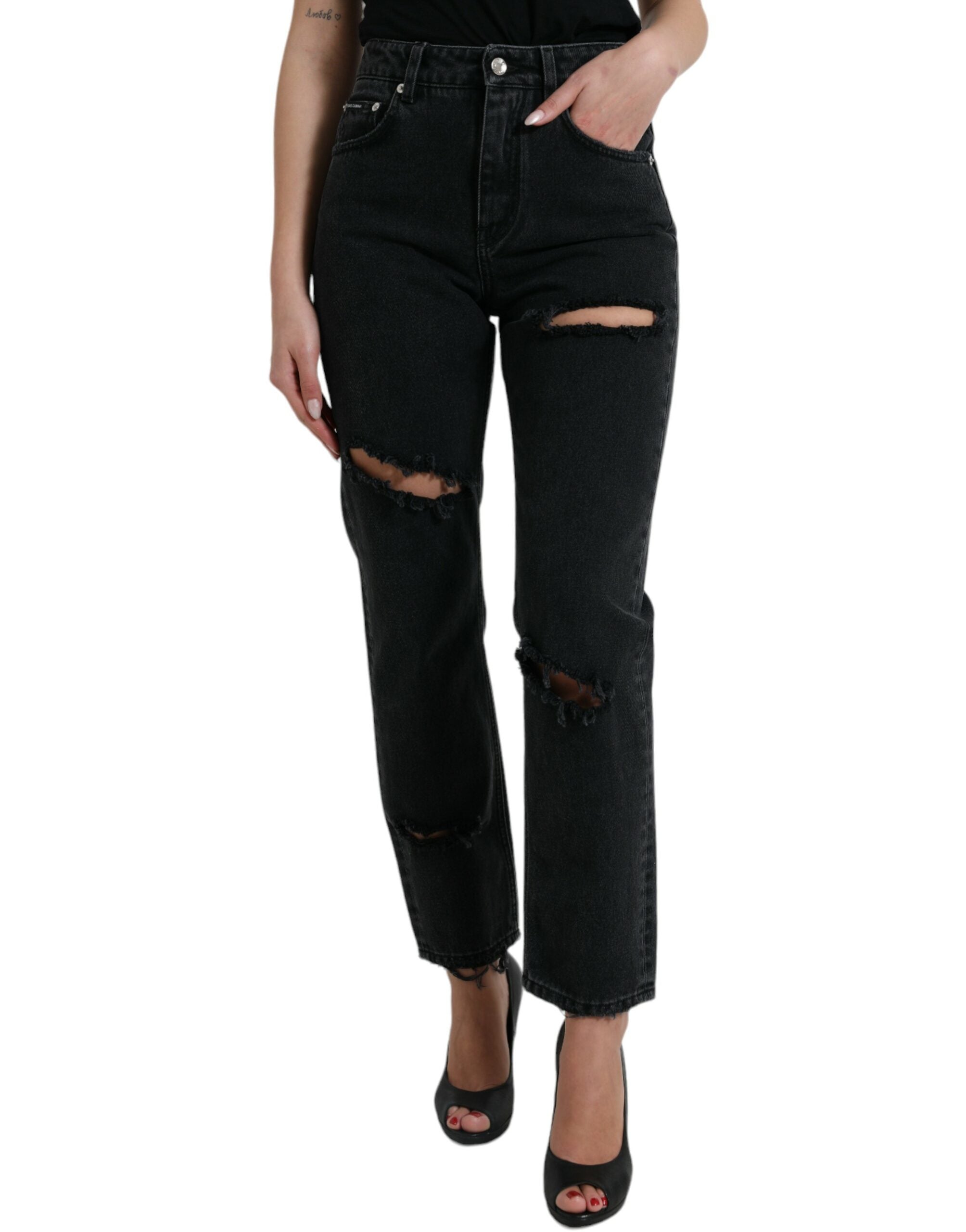 Jean DOLCE & GABBANA taille haute noirs
