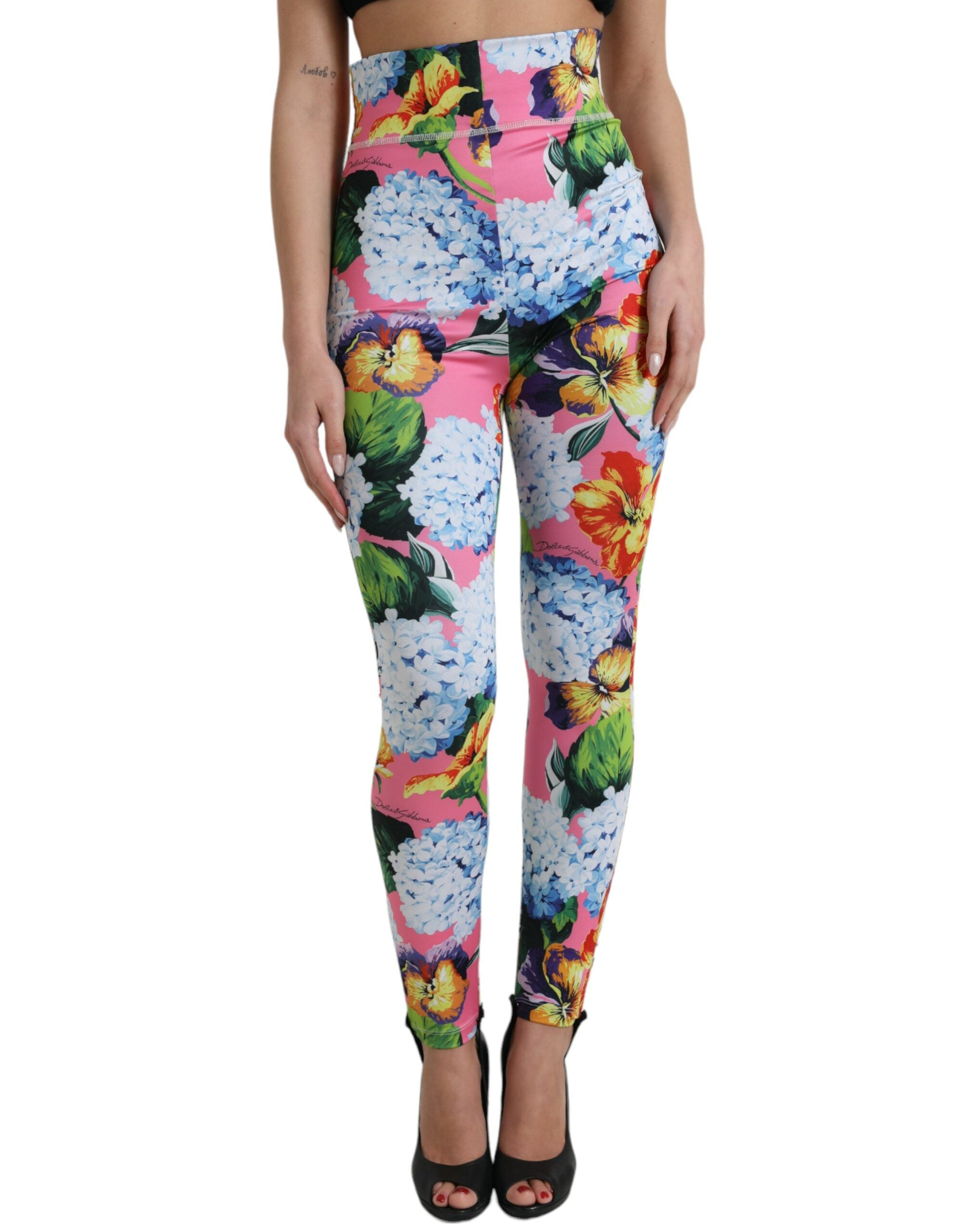 Leggings Dolce & Gabbana multicolores fleuris