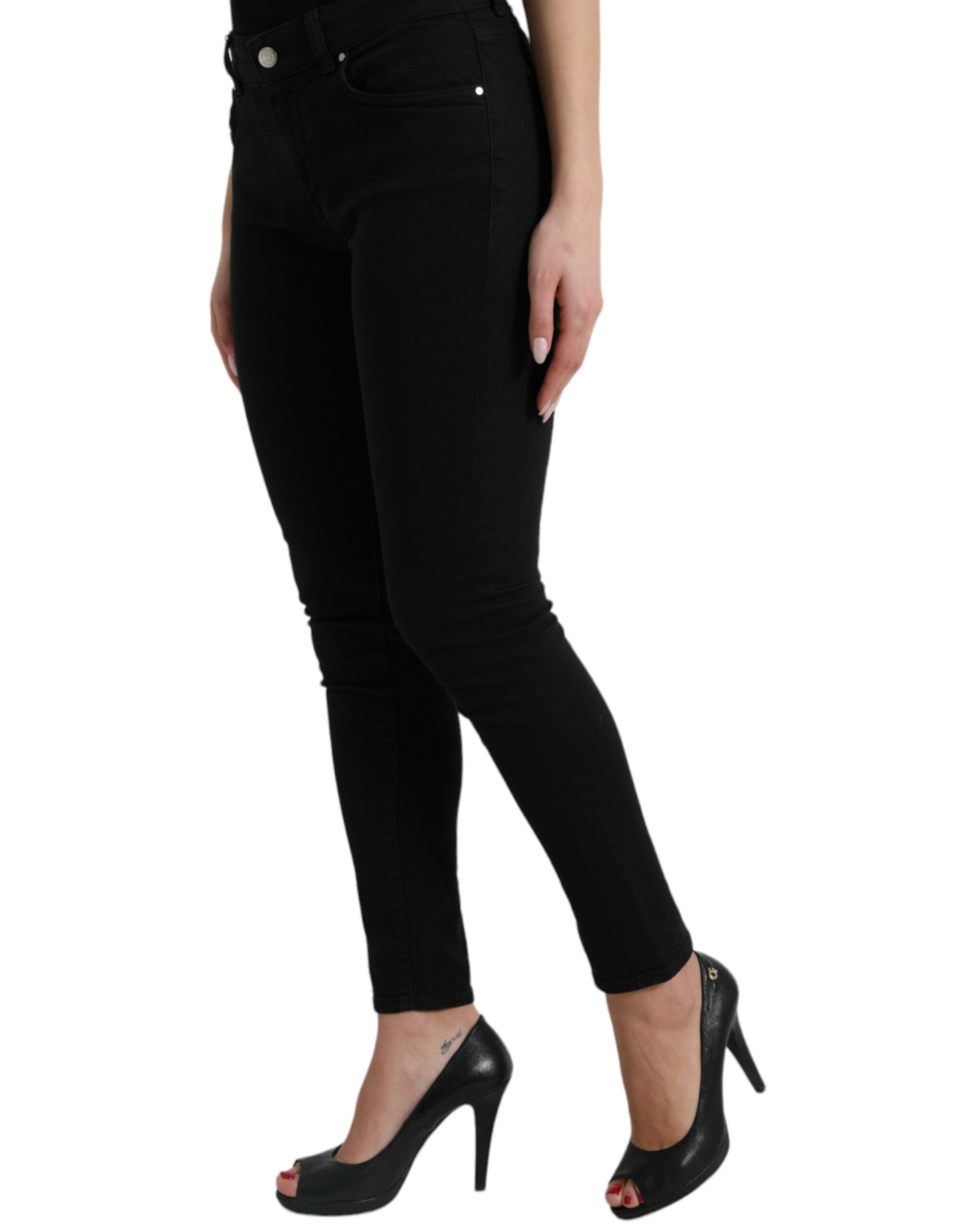 Jeans Dolce & Gabbana mid waist noirs