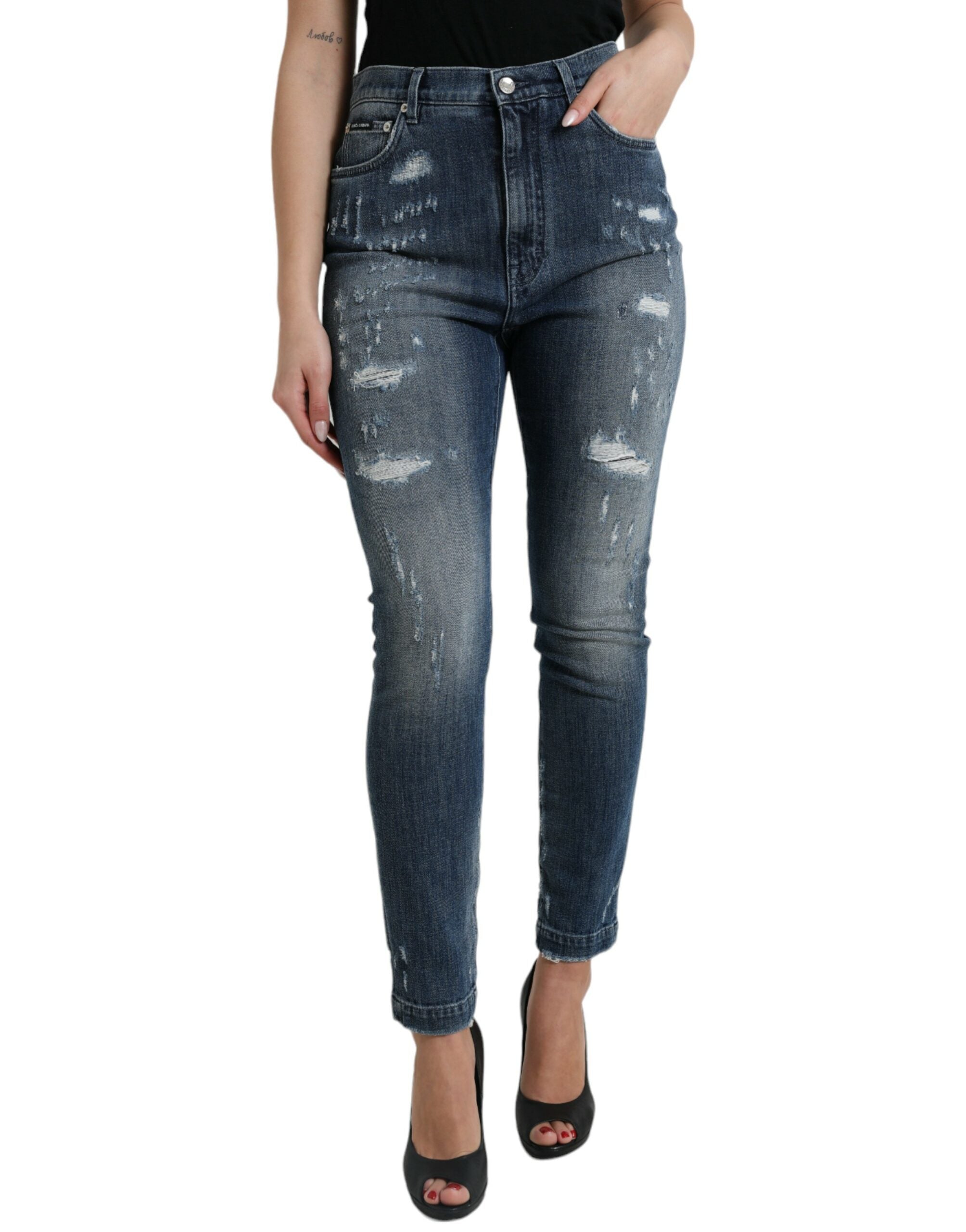 Jeans Dolce & Gabbana GRACE bleu foncé