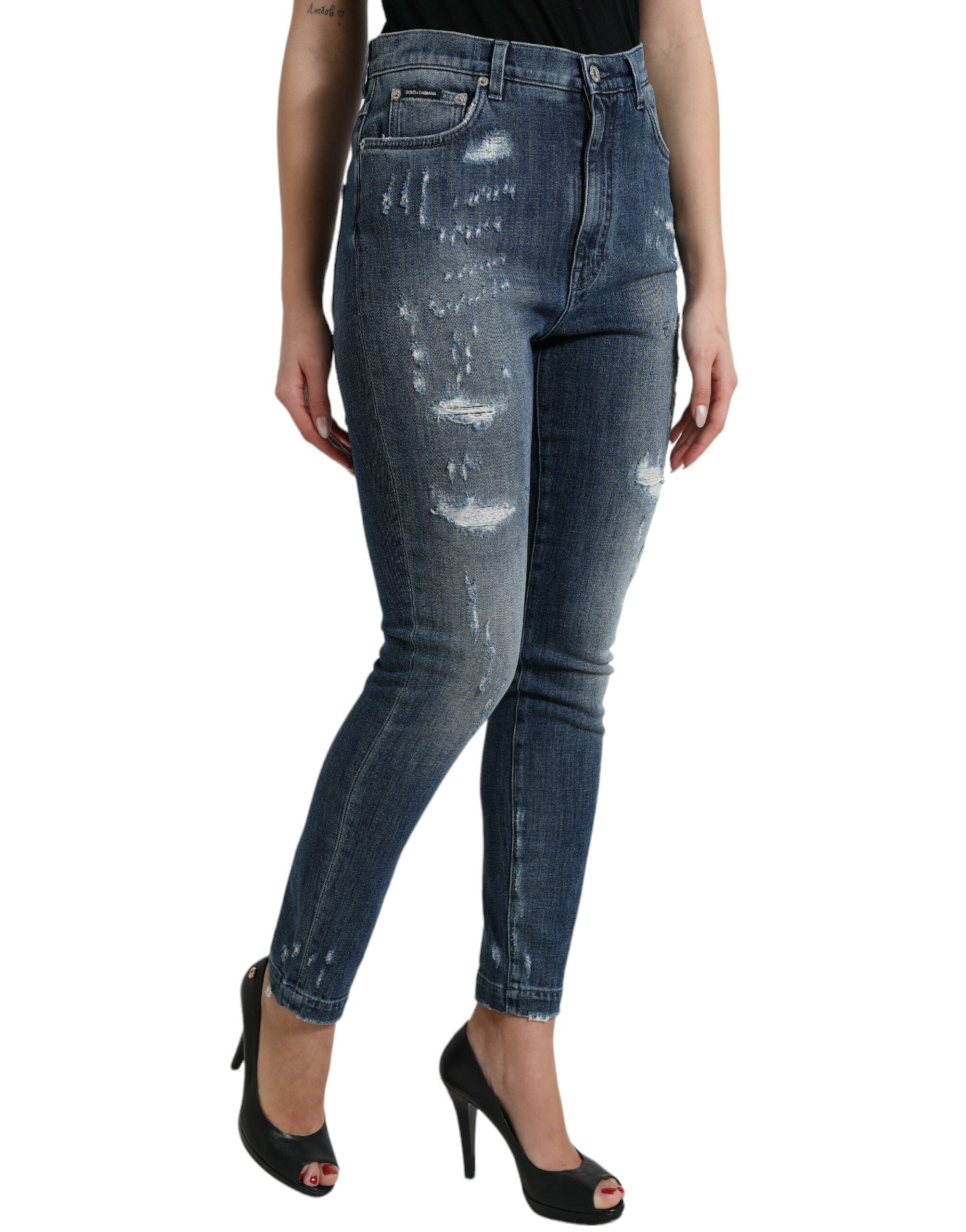 Jeans Dolce & Gabbana GRACE bleu foncé