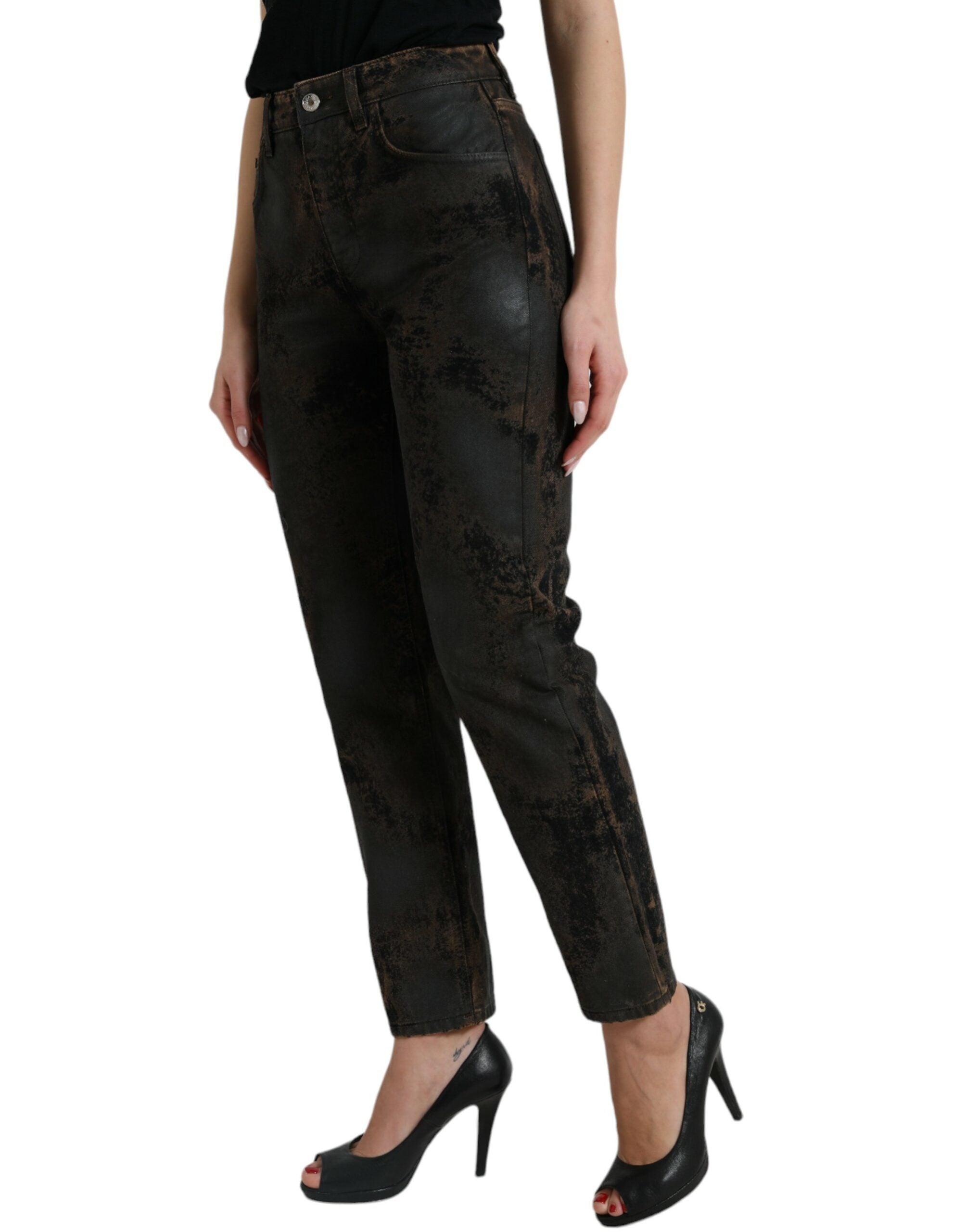 Jeans Dolce & Gabbana Boyfriend marron