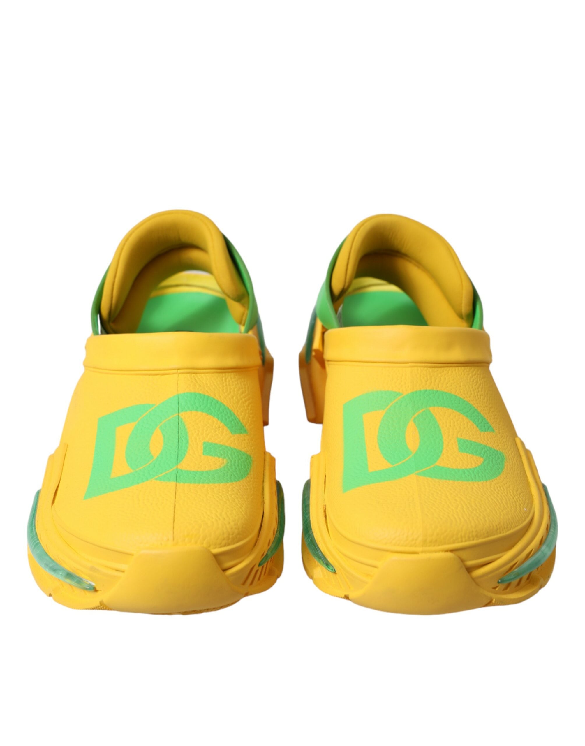 Sabots Dolce & Gabbana jaunes et verts